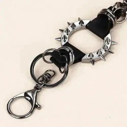 Jewelry Mizuki x Asaka Gun Balck Color Hip-hop Pants Belt Chains Size ONE SIZE - 2 Thumbnail
