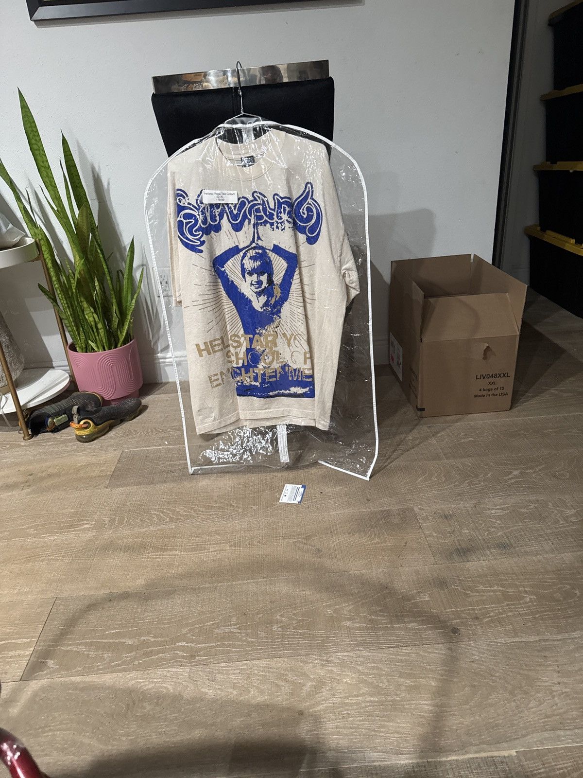 HELLSTAR Hellstar yoga cream tee Size US XL / EU 56 / 4 - 1 Thumbnail