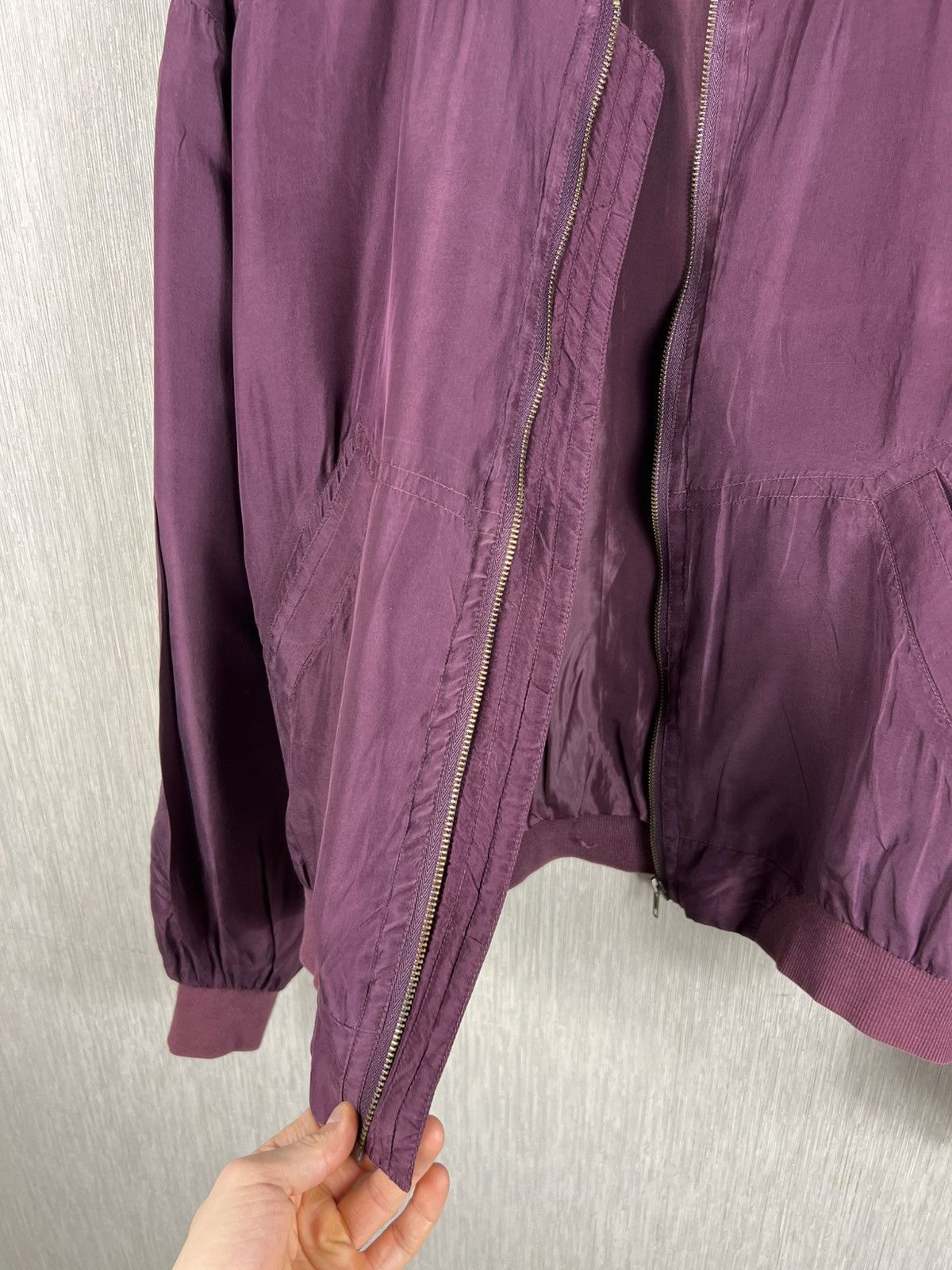 Japanese Brand Vintage 90s Van Zon 100% silk bomber zip jacket y2k japanese Size US M / EU 48-50 / 2 - 14 Thumbnail
