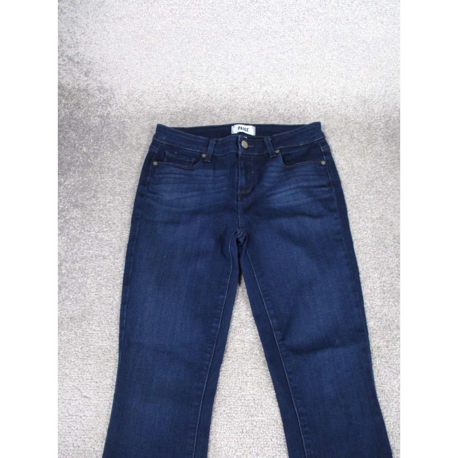 Paige Paige Verdugo Jeans - Jeans - Women 29 Blue Dark Wash Denim Mid Rise Ankle Zip Womens Size 29" - 2 Thumbnail
