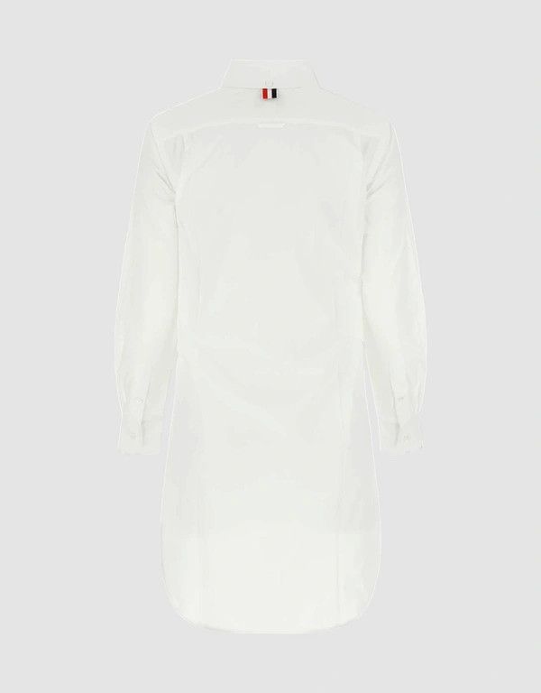 Thom Browne o1s22i1n0924 Short Button-Down Blouse in White Size XS / US 0-2 / IT 36-38 - 2 Thumbnail