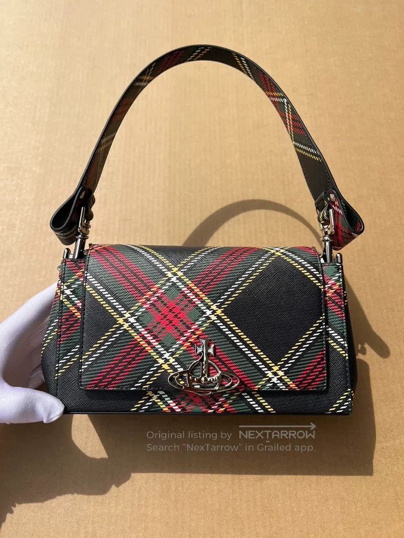 Vivienne Westwood Vivienne Westwood size os Black and Red Plaid Hazel Underar Size ONE SIZE - 2 Thumbnail