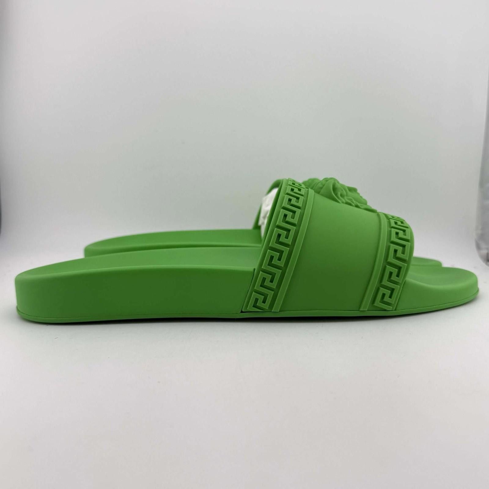 Versace Versace Pool Slide Gomma Lime Green 44 New with Box Size US 11 / EU 44 - 4 Thumbnail