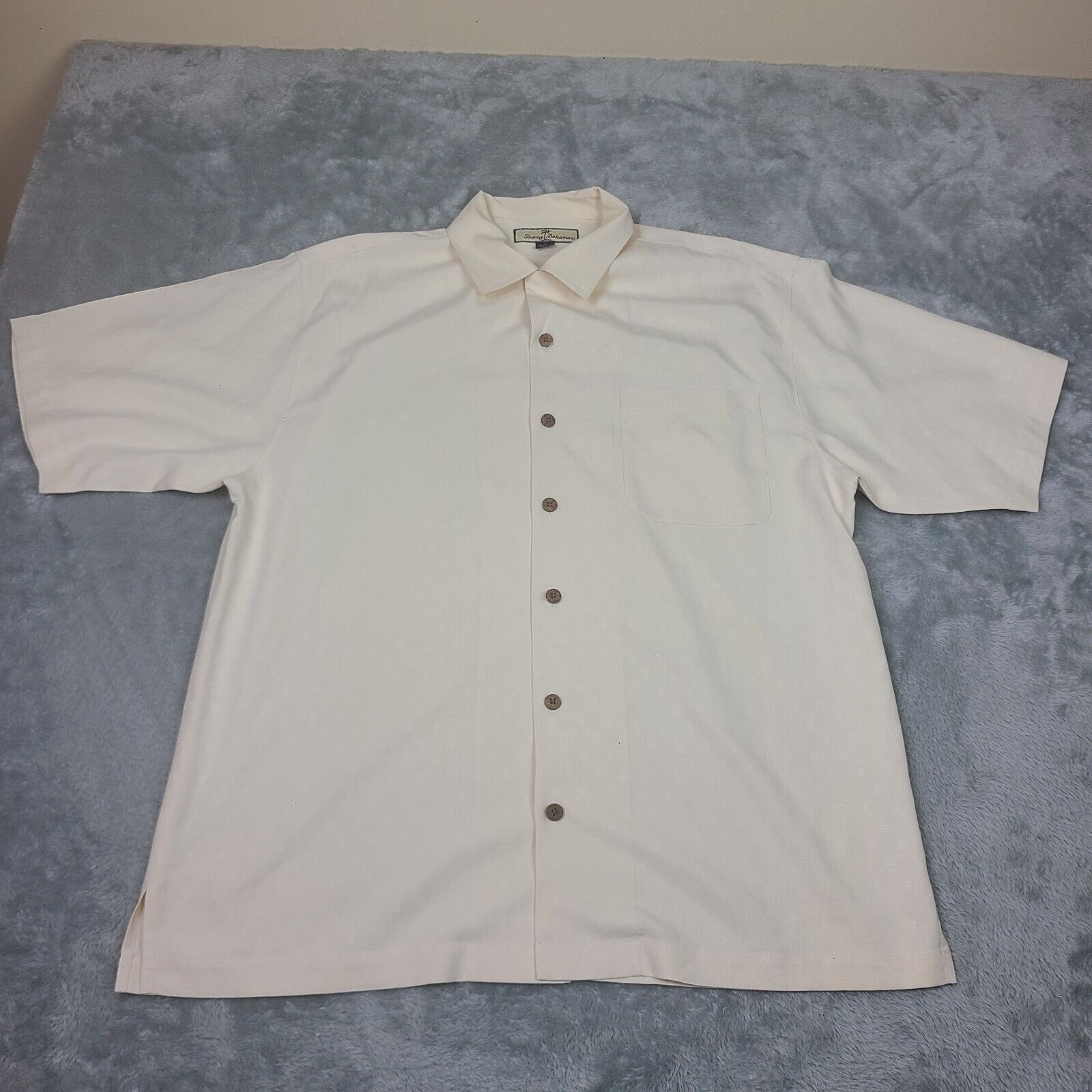 Tommy Bahama Tommy Bahama 100% Silk Size Medium Button Up Color Yellow Sh Size US M / EU 48-50 / 2 - 1 Thumbnail