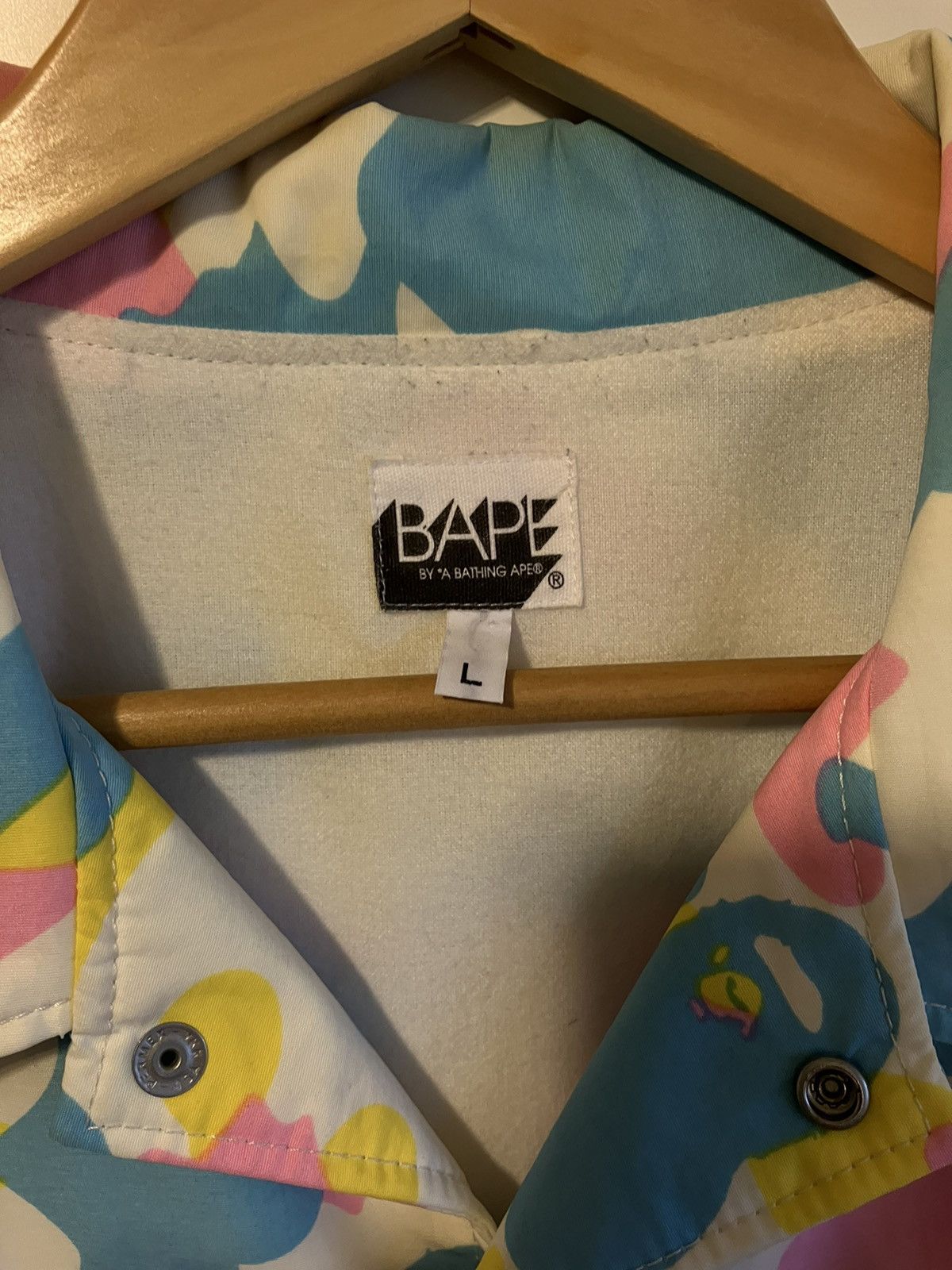 Cotton candy coach jacket