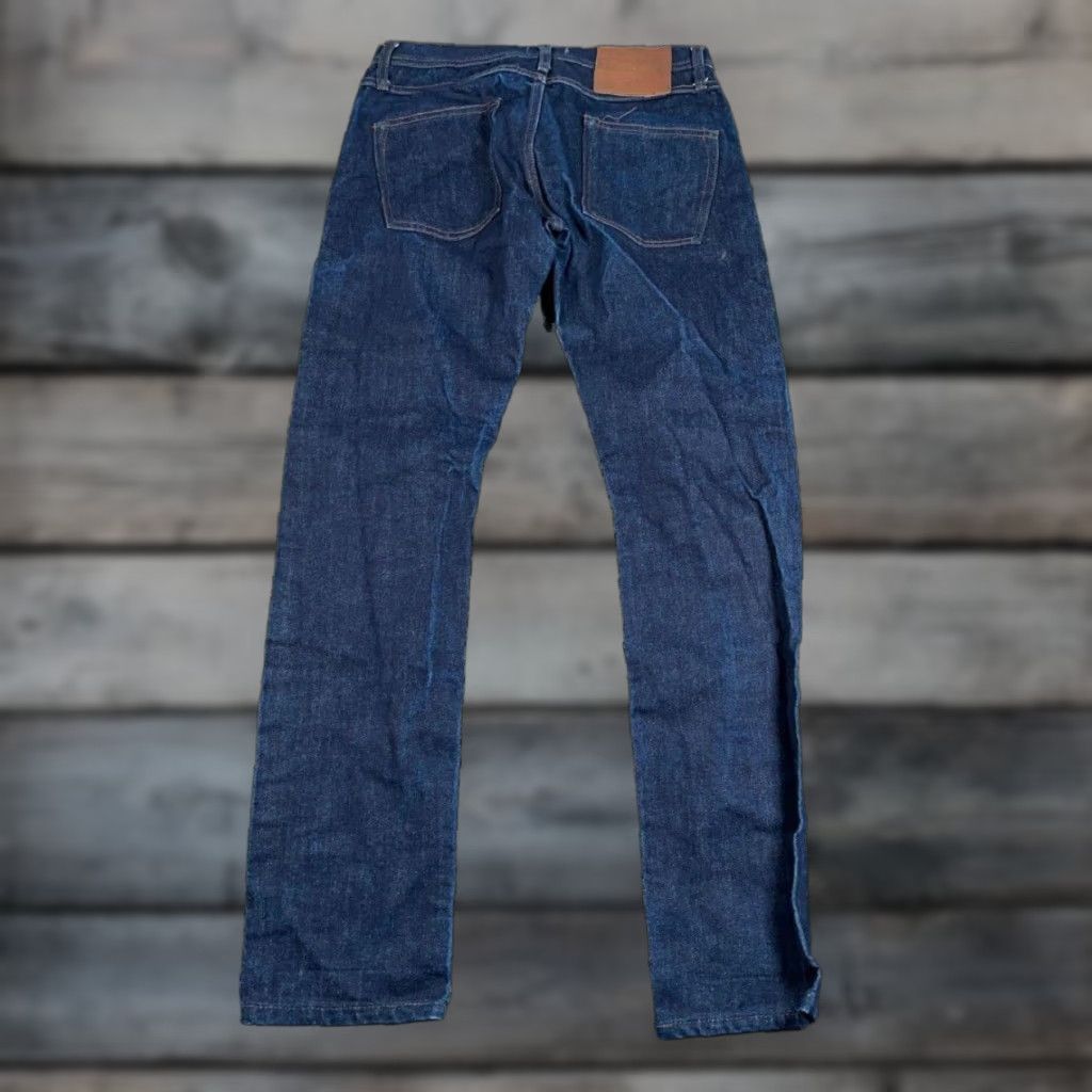 The Unbranded Brand VINTAGE The Unbranded UB101 Skinny Jeans Men's 30 Dark Blue Denim Selvedge 5-Pocket 32 Inseam Adult Mens Skinny Fit Size US 30 / EU 46 - 1 Thumbnail