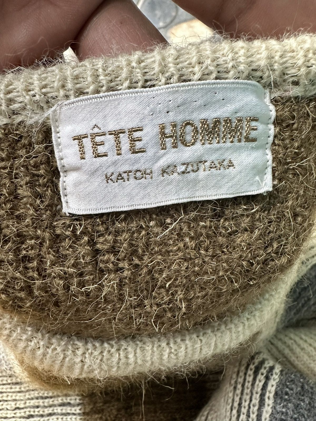 Tete Homme Vintage Tete Homme Katoh Kazutaka By issey Miyake Knitwear Size US M / EU 48-50 / 2 - 4 Thumbnail