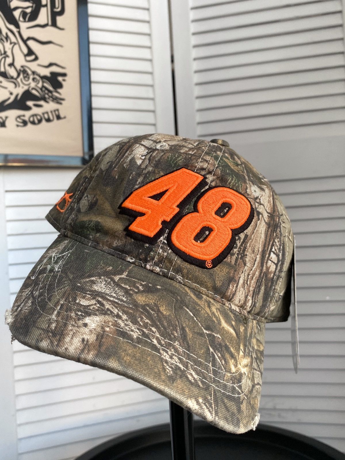 NASCAR × Realtree NASCAR Realtree Distressed Racing Hat Cap Number 48 Y2K Size ONE SIZE - 4 Thumbnail