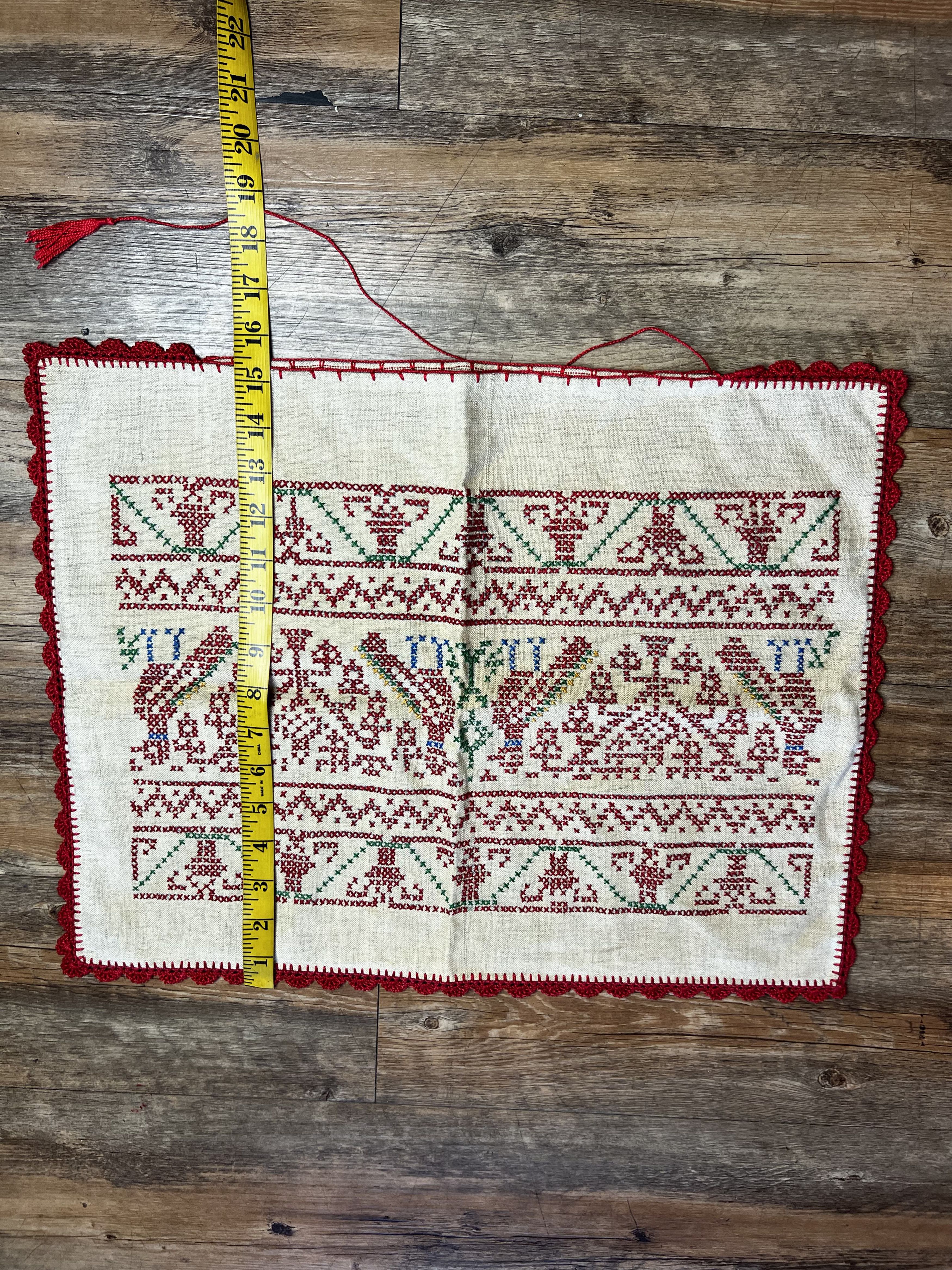 Vintage Vintage Needle Point Cross Stitch Throw Pillow Case Size ONE SIZE - 17 Thumbnail