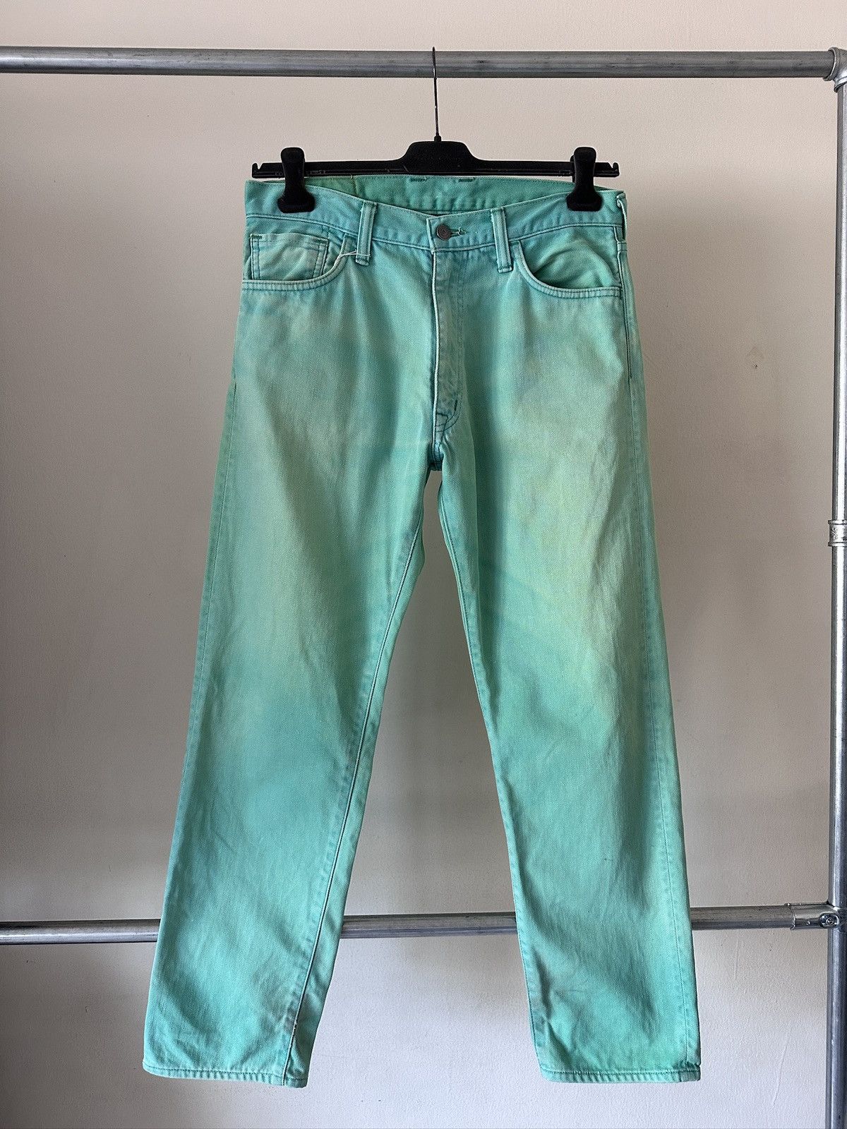 Evisu 2000s Evisu Fairway genes Lime Green Jeans Size US 32 / EU 48 - 1 Thumbnail