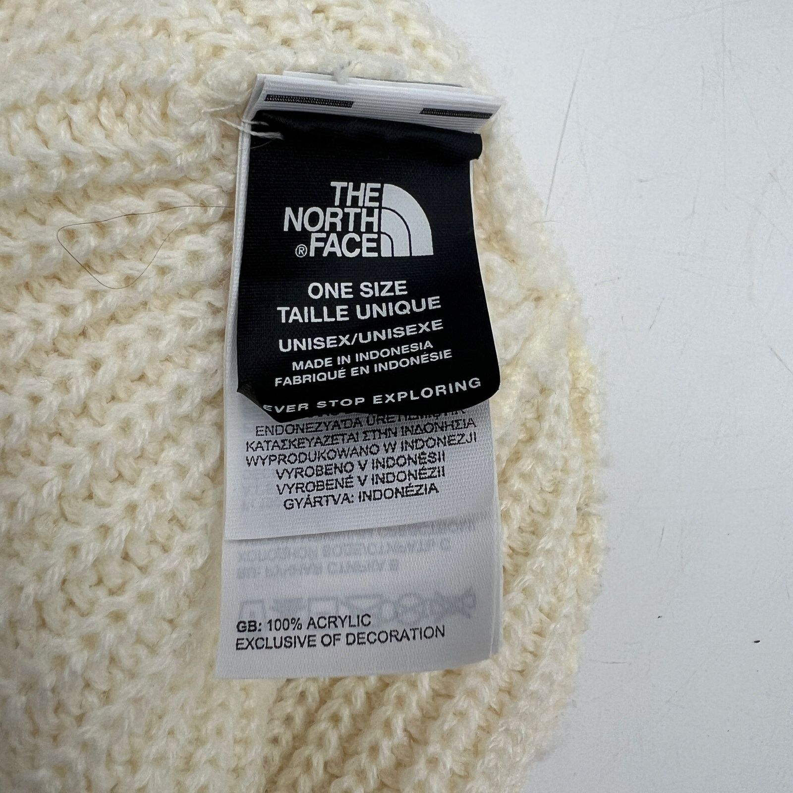 The North Face The North Face Ribbed Knit Beanie Hat Two Tone ColorBlock Size ONE SIZE - 3 Thumbnail