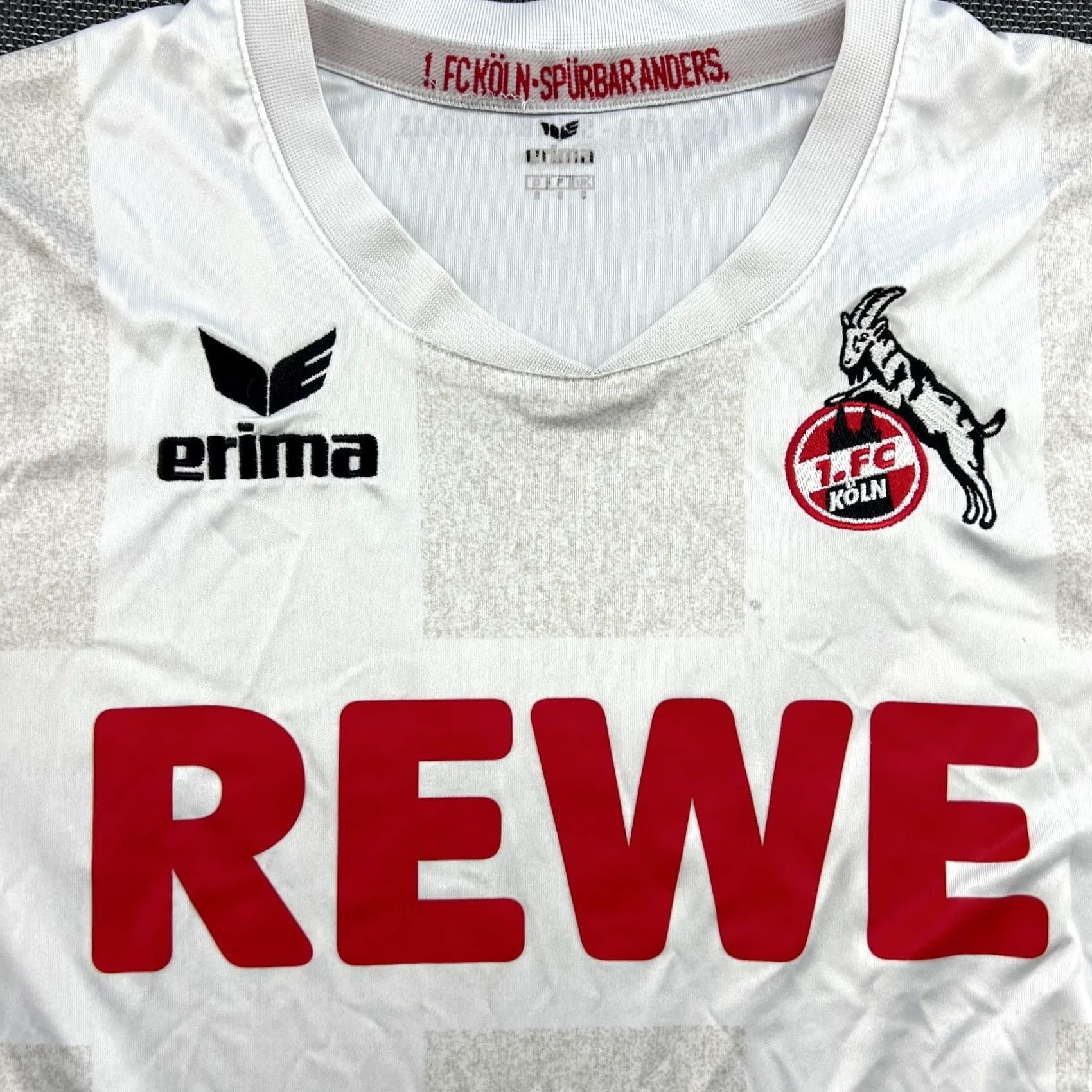 Erima ERIMA FC Kolm 2016 2017 Home Mens Football Jersey Shirt XL White Short Sleeve Pullover Round Neck Athletic Sports Camiseta Size US XL / EU 56 / 4 - 7 Thumbnail