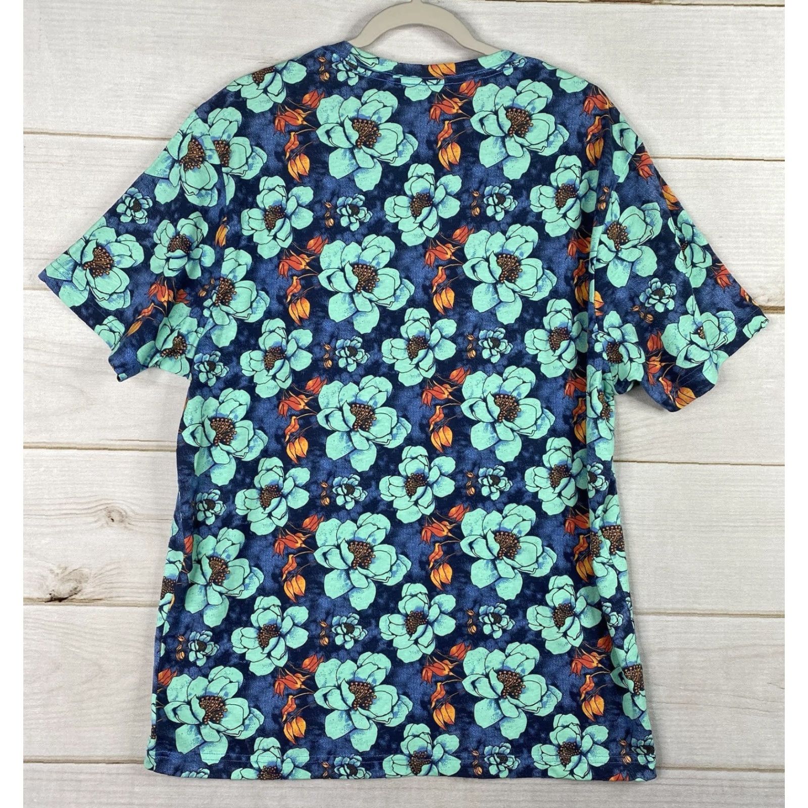 Hurley Hurley Shirt Mens L Blue Floral Short Slv Crew Neck Logo Beach Hawaiian T-Shirt Size US L / EU 52-54 / 3 - 7 Thumbnail