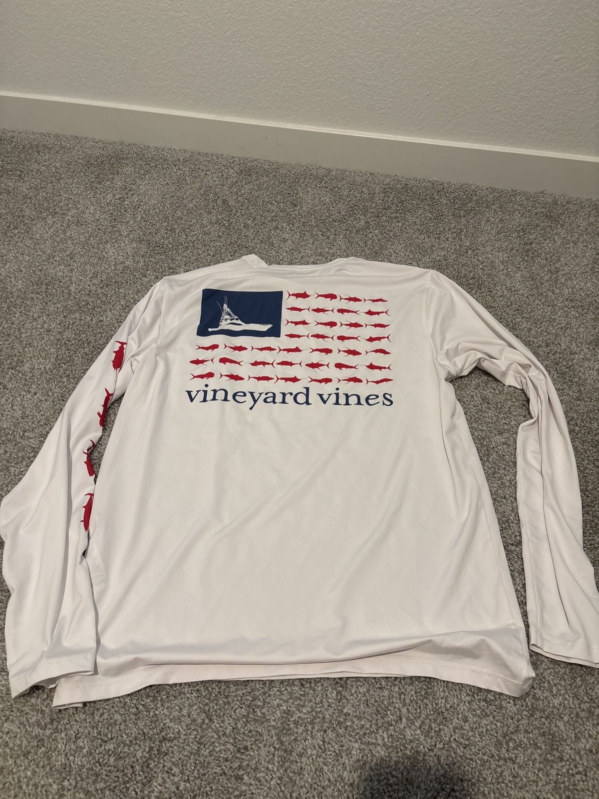 Vineyard Vines Vineyard Vines White Long Sleeve Performance Size Small Size US S / EU 44-46 / 1 - 2 Thumbnail