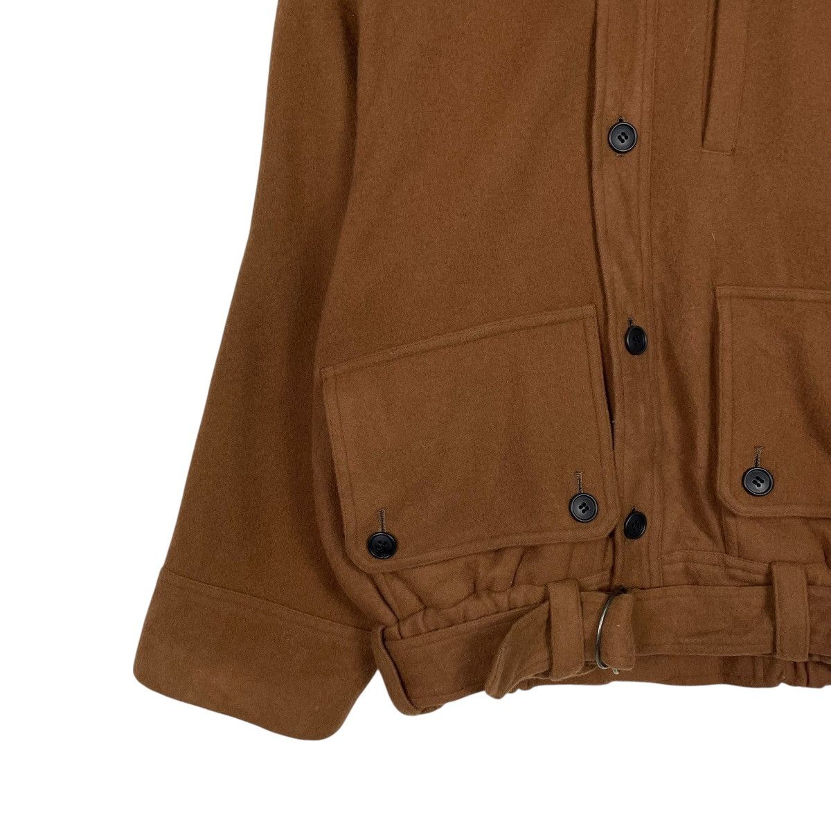 Japanese Brand Jack Morris Brown Hooded Wool Jacket Size US M / EU 48-50 / 2 - 3 Thumbnail