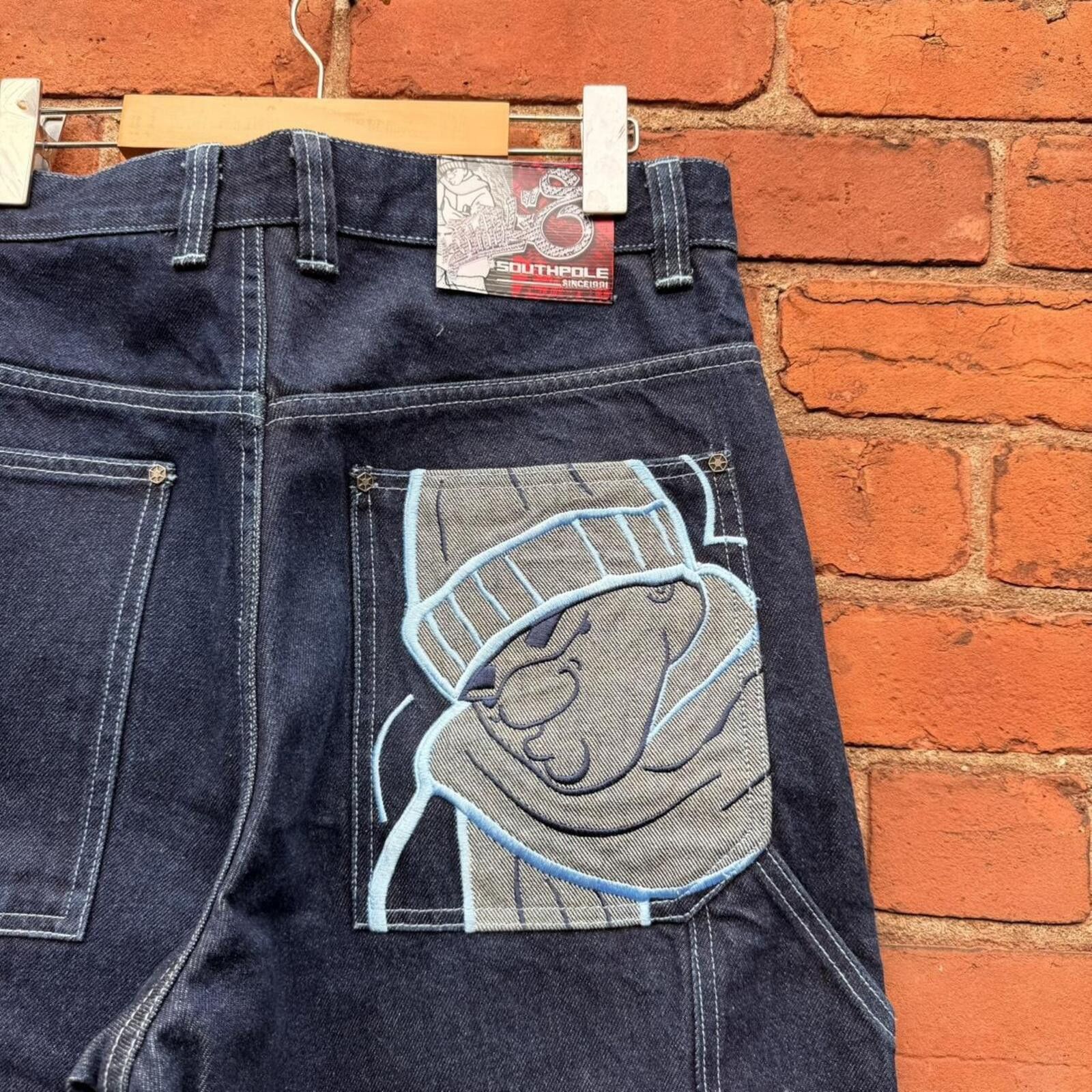 Southpole Vintage Southpole jeans embroidered 00s 32x34 south pole Size US 32 / EU 48 - 7 Thumbnail