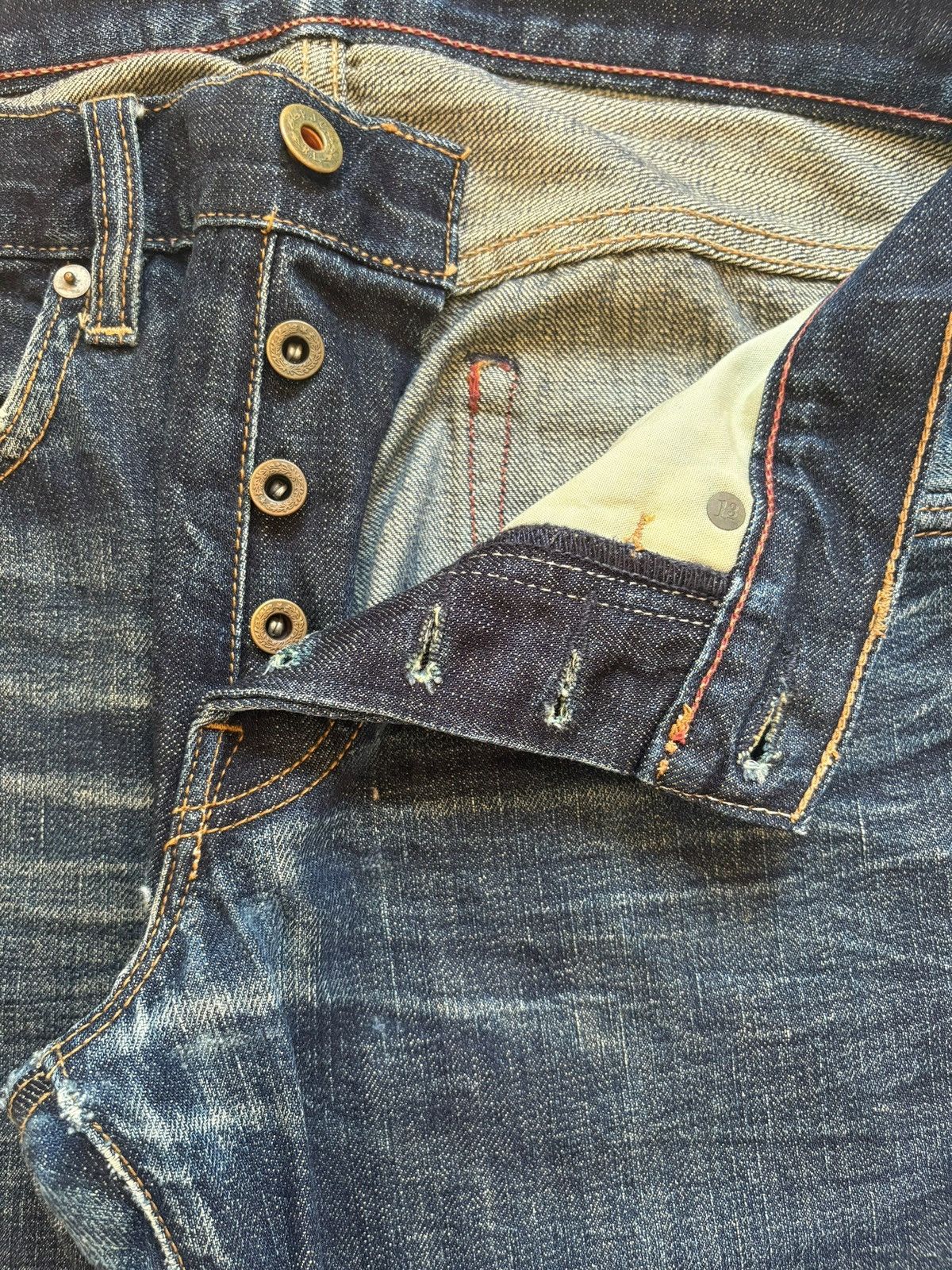 Levi's Vintage Ralph Lauren Blue Wash Baggy Jeans Size US 33 - 3 Thumbnail