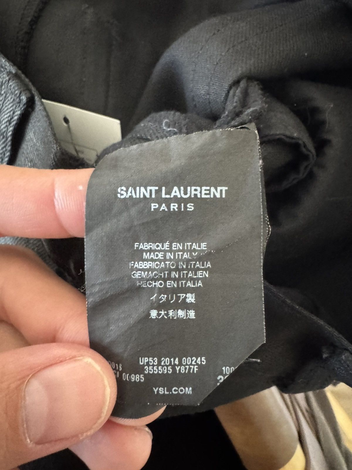 Saint Laurent Paris Fw14 nightrider waxed denim Size US 30 / EU 46 - 6 Thumbnail