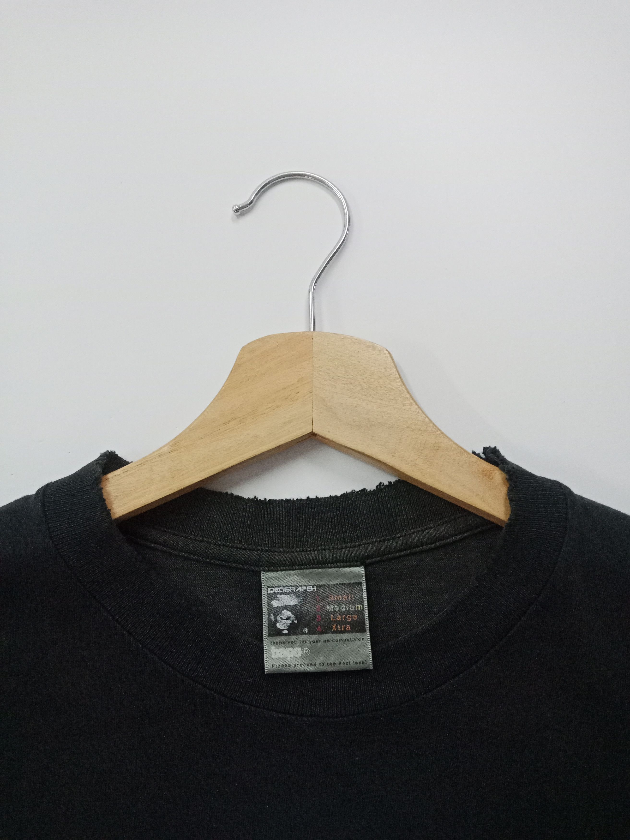 Bape Bape Big Head Distressed Washed Black #C Size US M / EU 48-50 / 2 - 5 Thumbnail