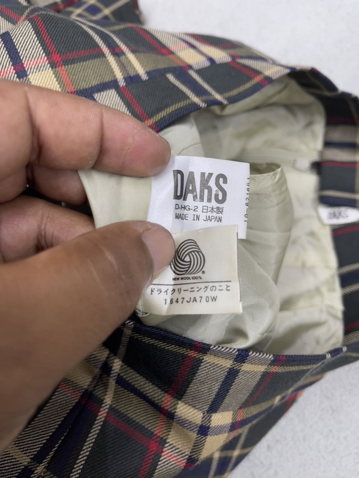 DAKS × Designer × Japanese Brand VTG DAKS LONDON MIDI SKIRT TARTANS Size 26" / US 2 / IT 38 - 7 Thumbnail