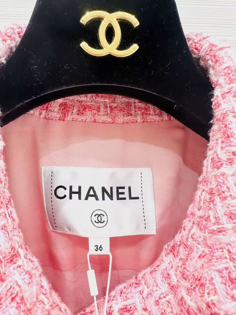 Chanel Chanel 23P early spring pink tweed short-sleeved short jac Size XS / US 0-2 / IT 36-38 - 5 Thumbnail