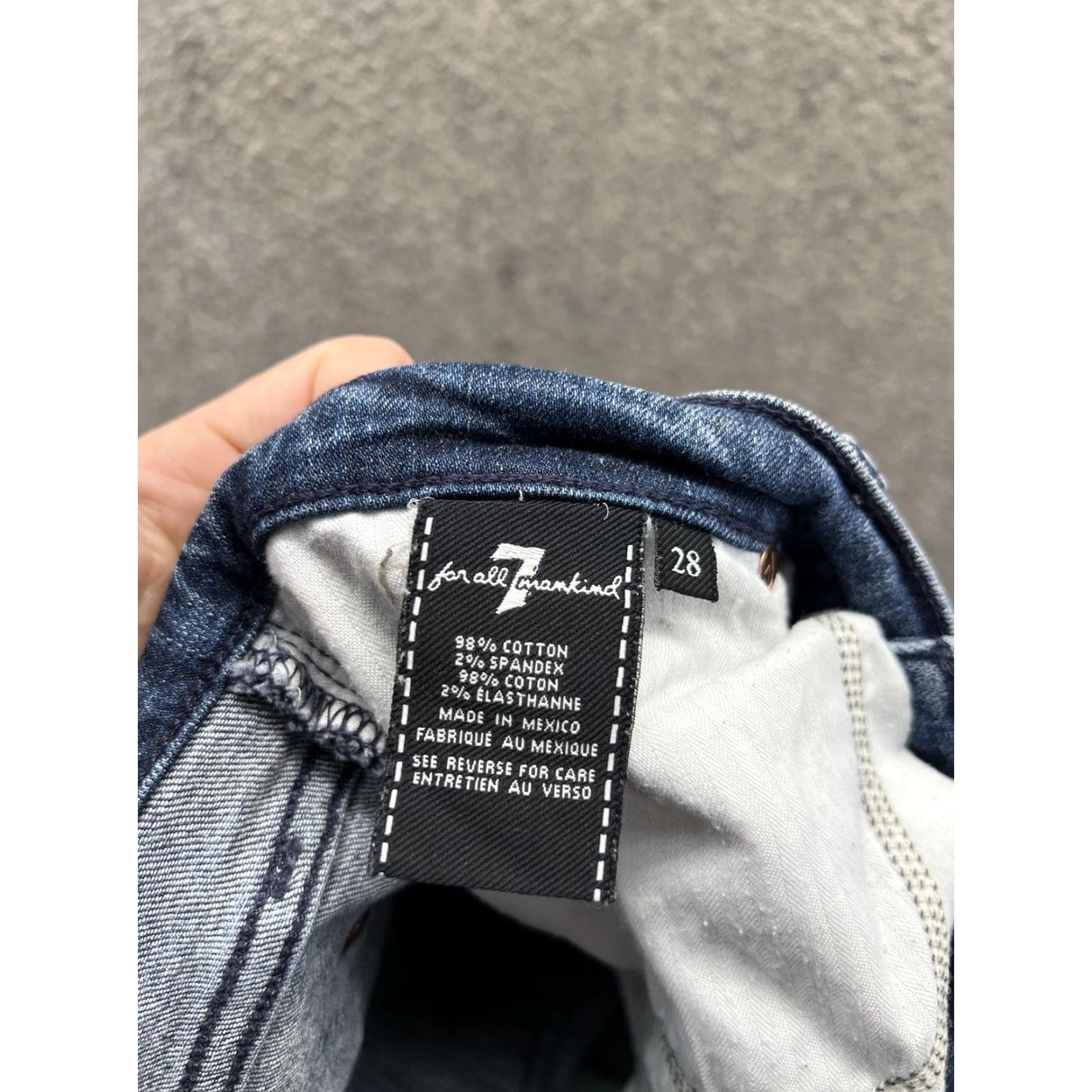 7 For All Mankind 7 For All Mankind Jeans Womens 28 Blue Josefina Distressed Boyfriend Denim Size 28" / US 6 / IT 42 - 3 Thumbnail
