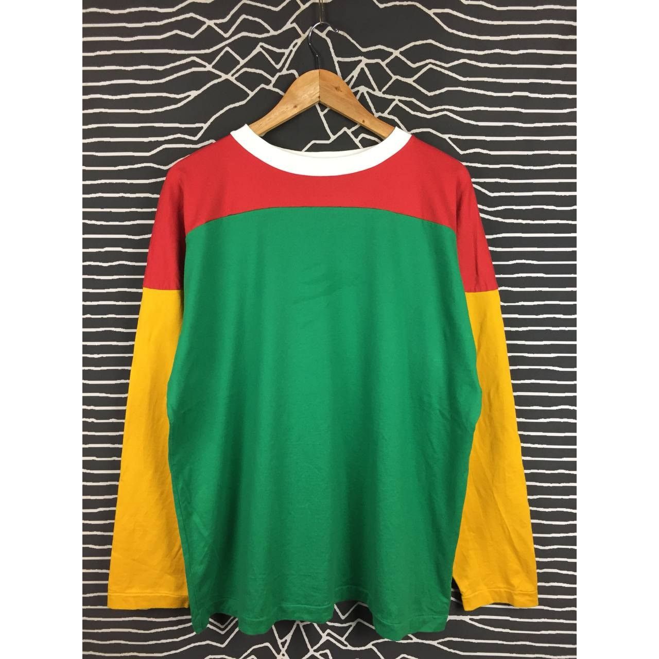 Japanese Brand × Sanca Sanca Made In Japan Color Block Longsleeve Tee Size US L / EU 52-54 / 3 - 1 Thumbnail