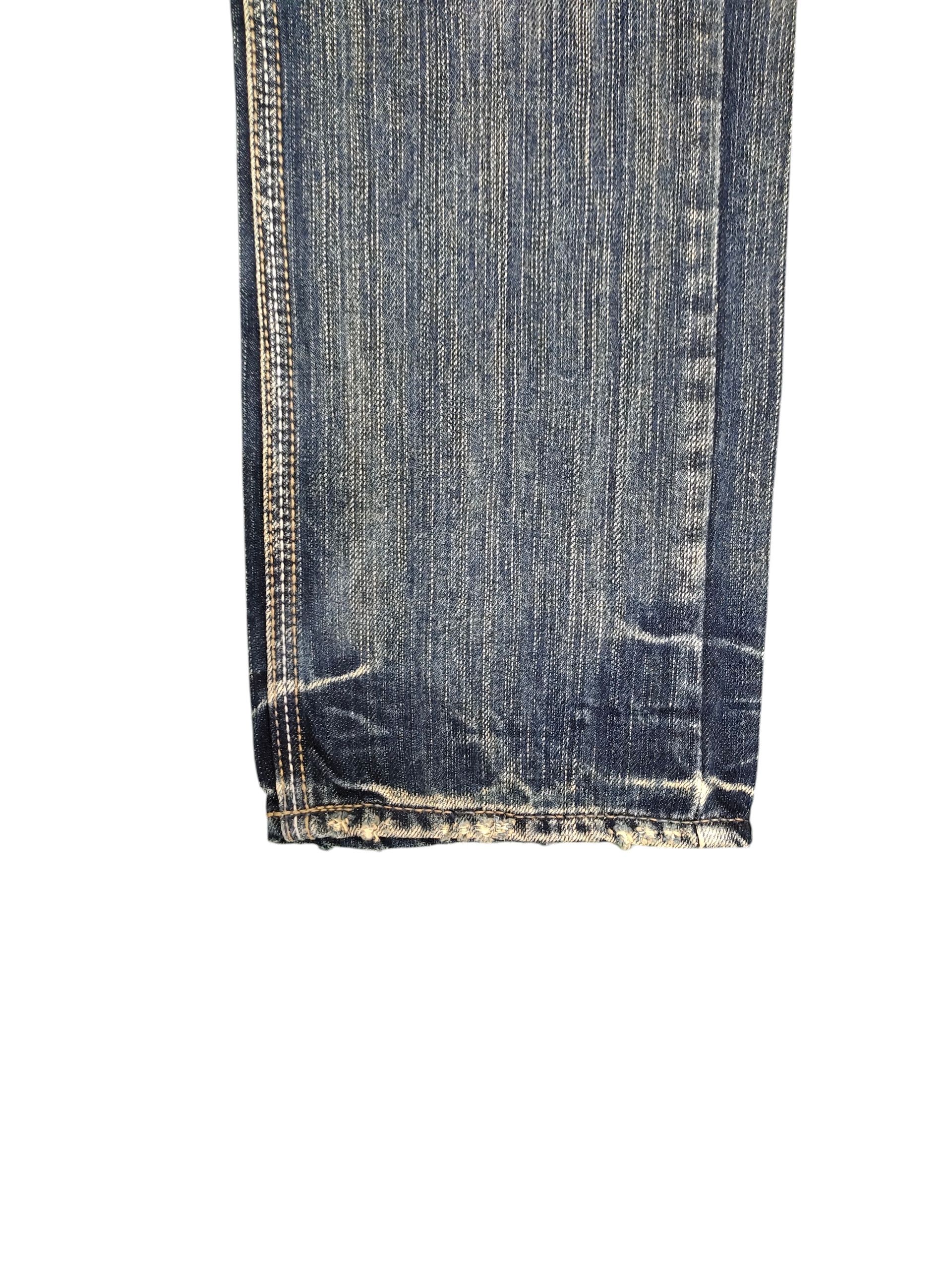 Self Edge Difference Rupert Japan Clawmark Distress Faded Denim Jeans Size US 30 / EU 46 - 5 Thumbnail