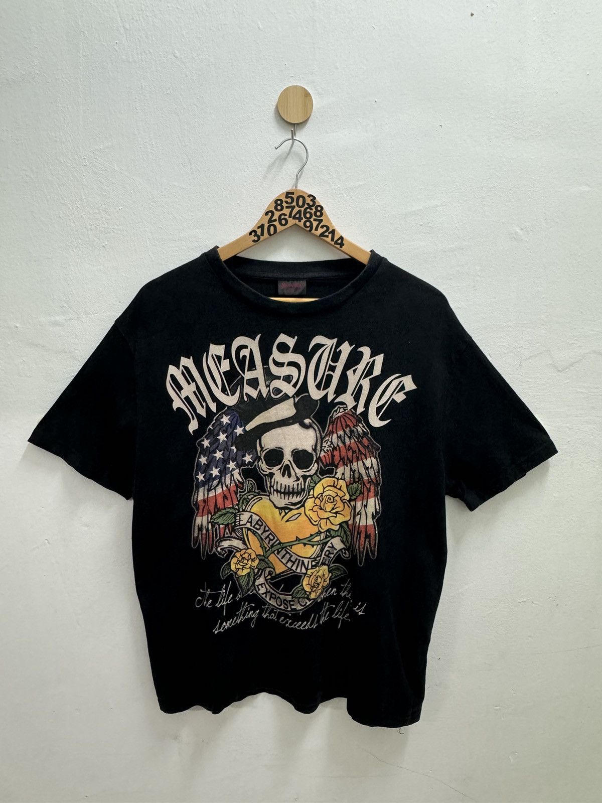 SPACE OPERA SKULLS CROSS DESIGN ED HARDY STYLE