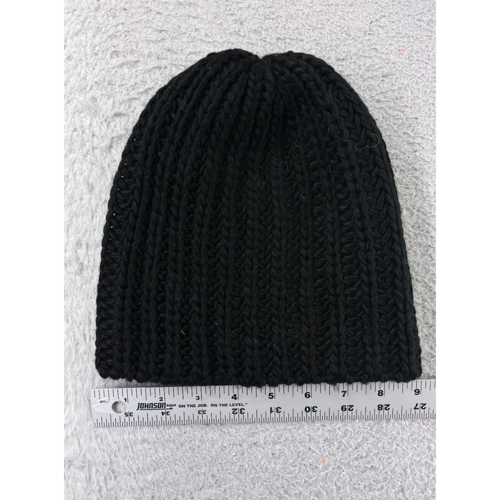 Vintage VINTAGE Accessory Depot Beanie Toque Womens Fall Winter Knit Black Casual Travel Ski Adjustable One Size Size ONE SIZE - 4 Thumbnail