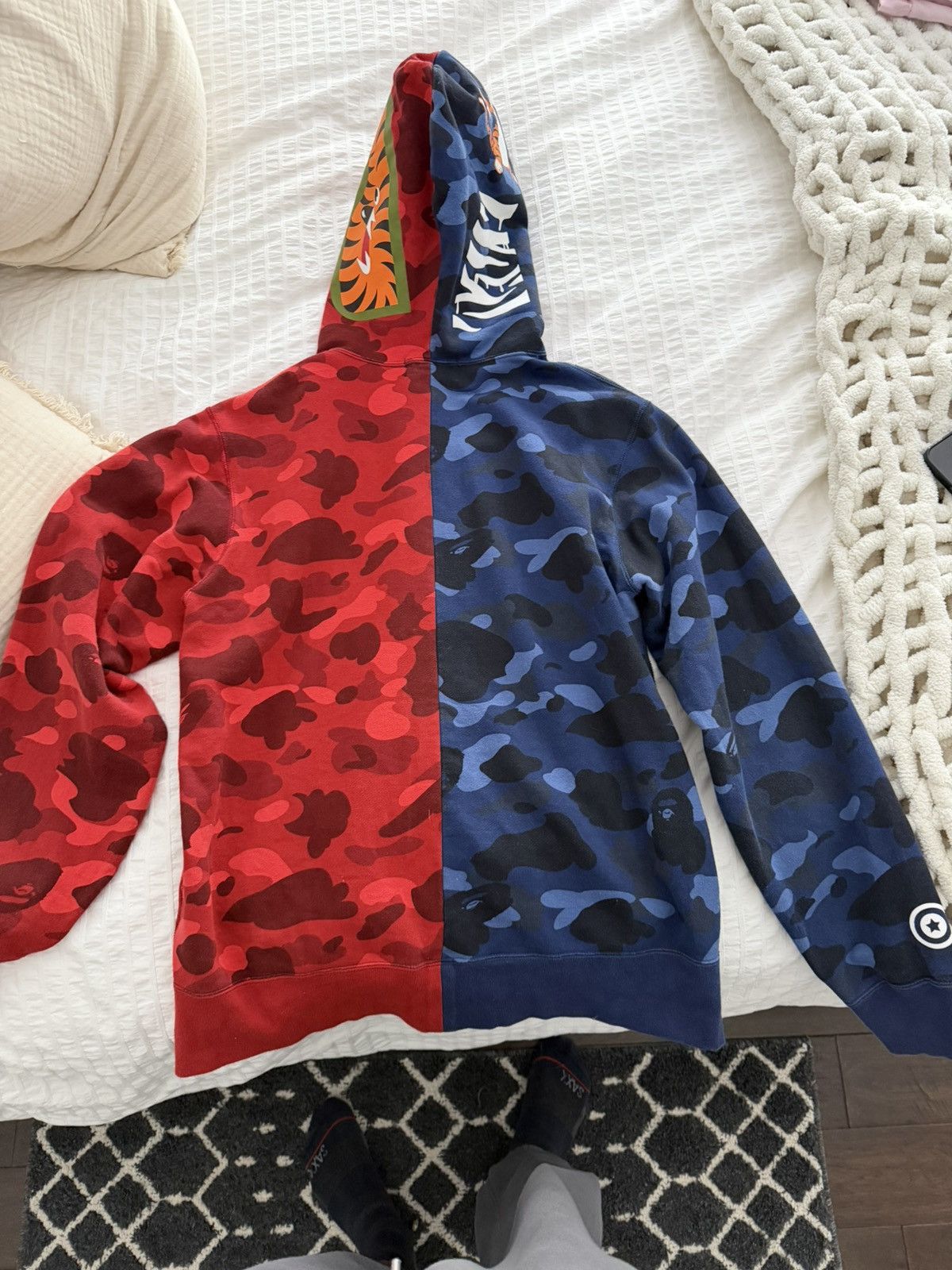 Bape Red and blue bape zip up Size US XL / EU 56 / 4 - 4 Thumbnail