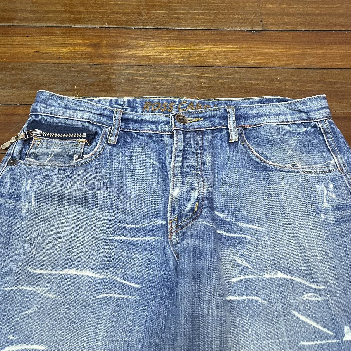 Japanese Brand × Vintage Rare Design Vintage Brand Ross Carra Baggy Jeans 2000s Size US 34 / EU 50 - 3 Thumbnail