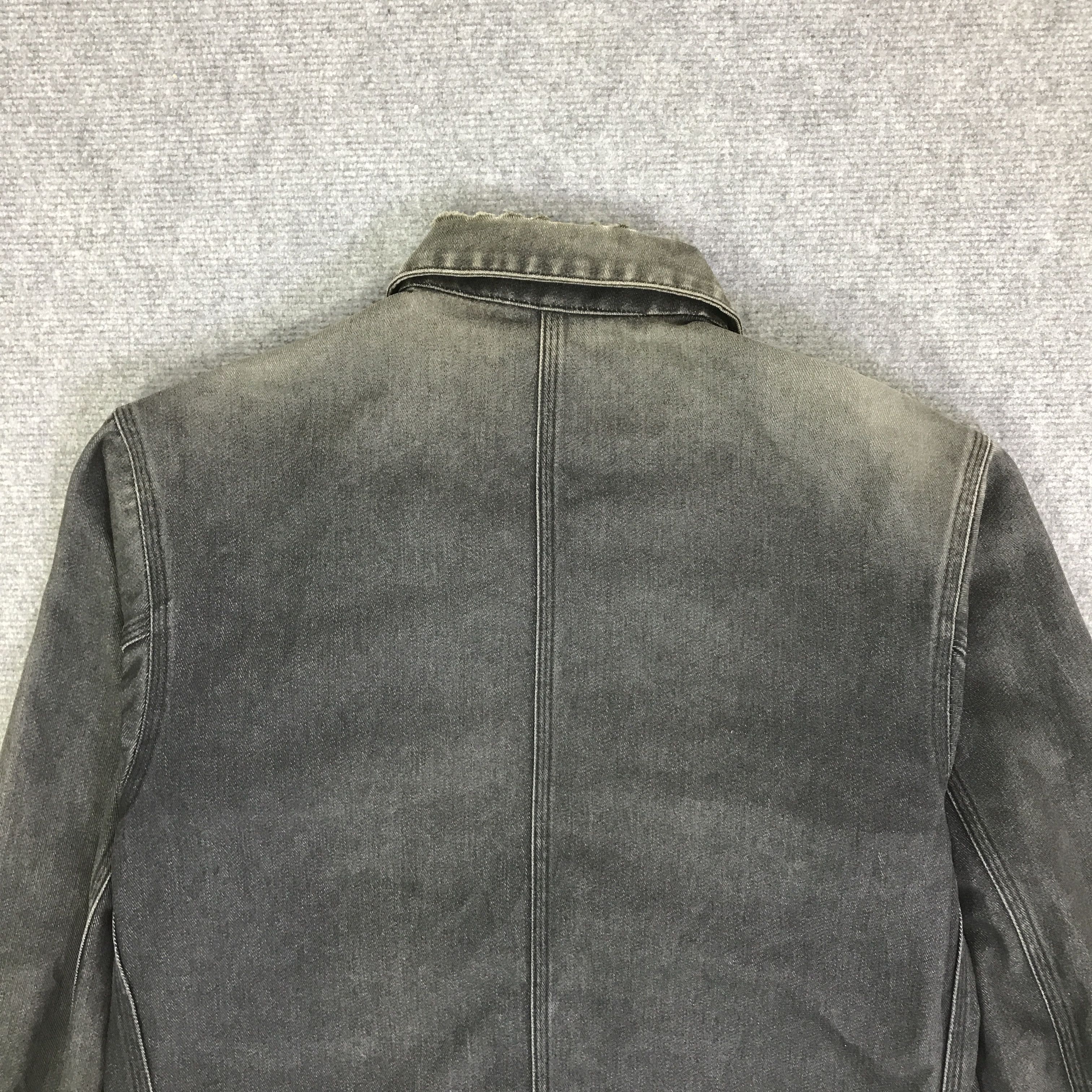 A.P.C. A.P.C DISTRESSED DENIM FADED CHORE JACKET Size US L / EU 52-54 / 3 - 4 Thumbnail
