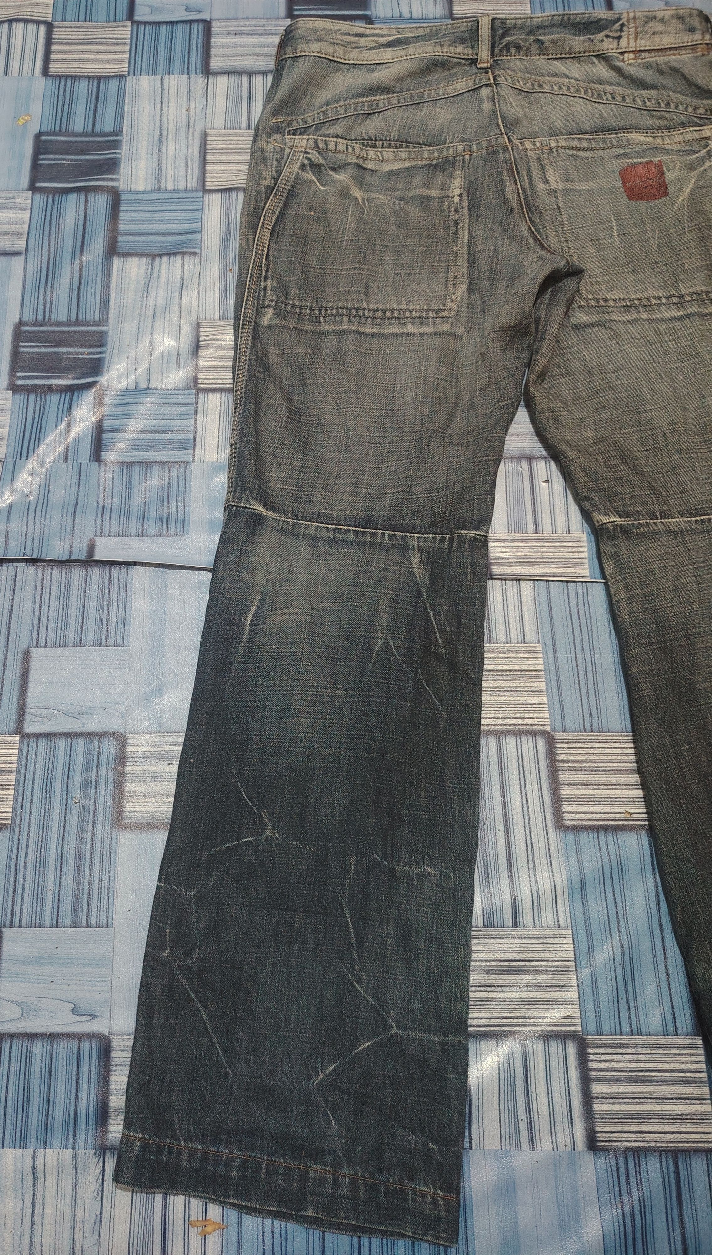 Marithe + Francois Girbaud Japanese Marithe Francois Girbaud Baggy Style Flare Jeans Size US 35 - 18 Thumbnail