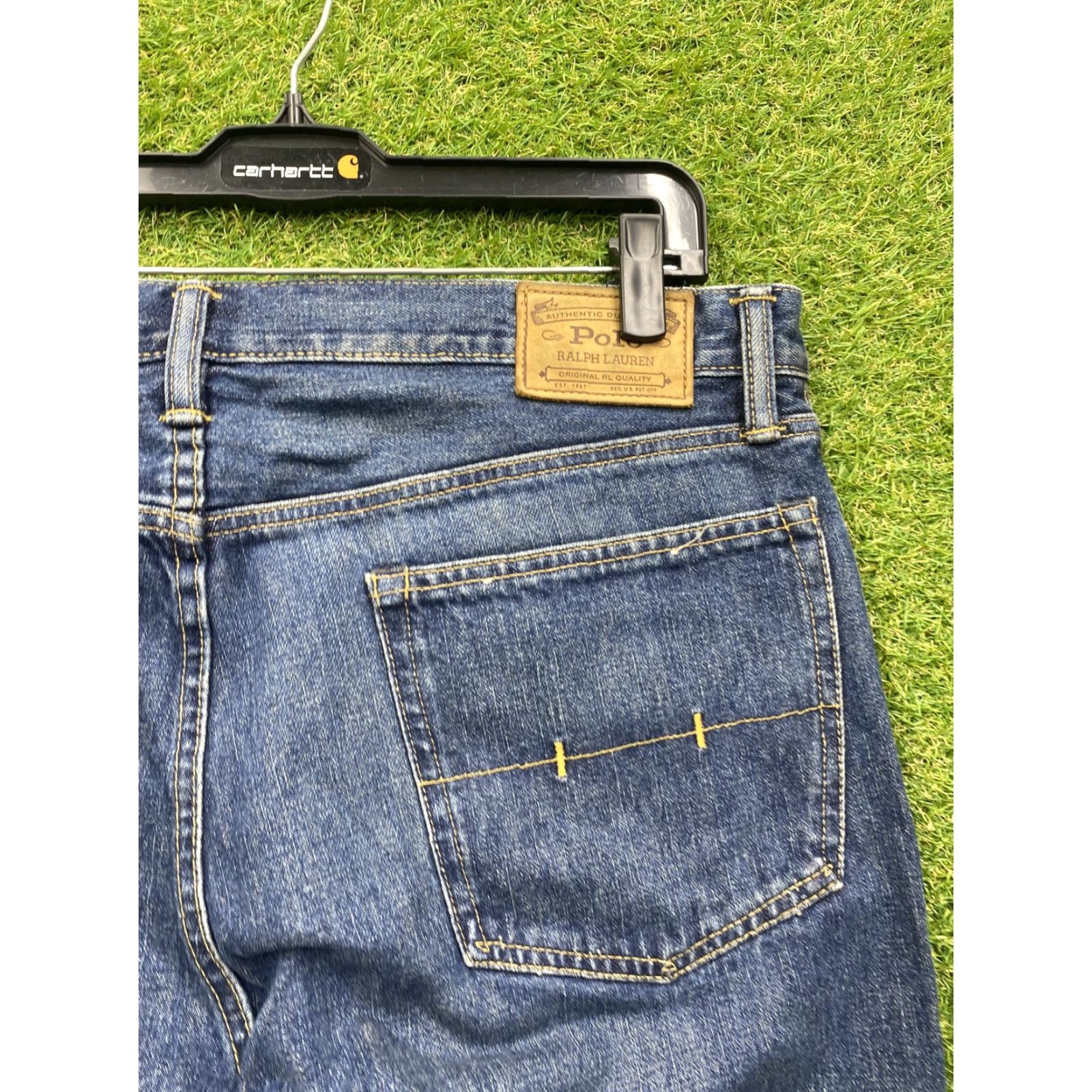 Polo Ralph Lauren VINTAGE Polo Ralph Lauren Jeans Mens 36x32 Blue Denim Straight Fit Classic RL Size US M / EU 48-50 / 2 - 7 Thumbnail