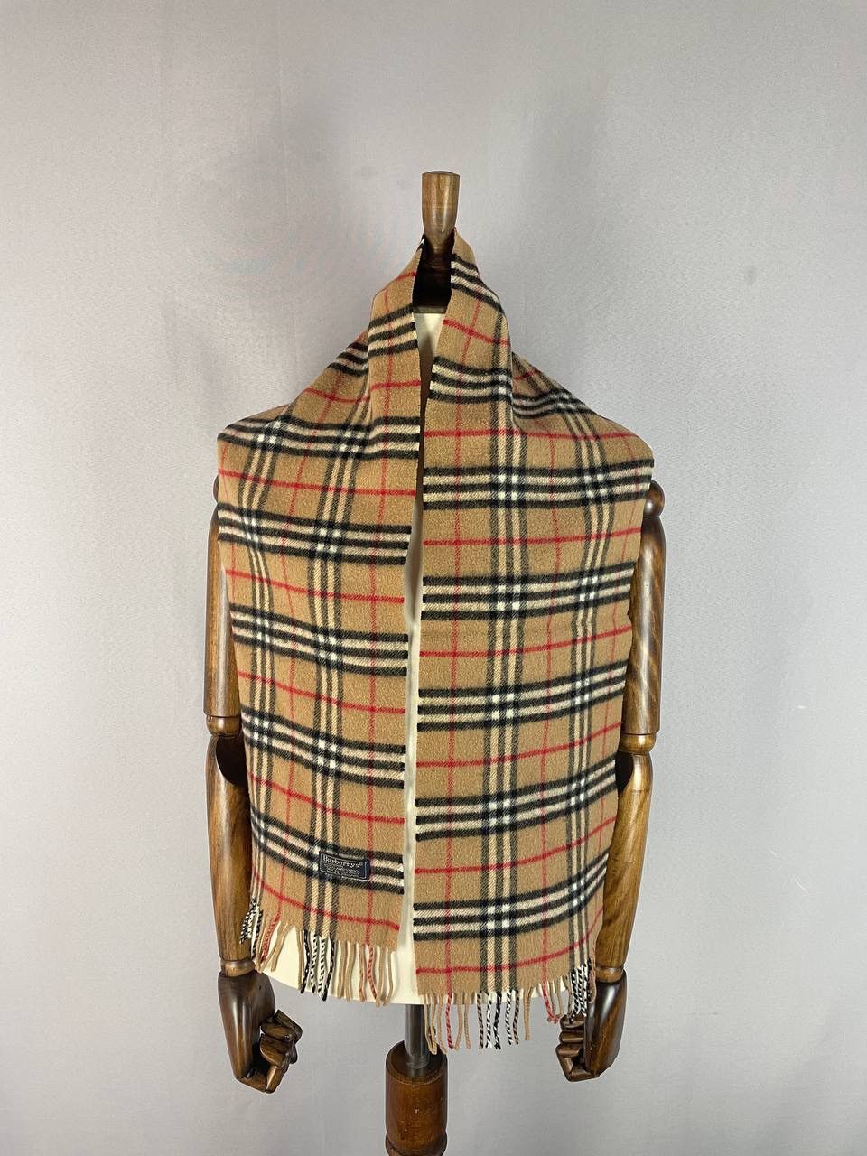 Burberry Burberry Nova Check Scarf Brown Wool Size ONE SIZE - 1 Thumbnail