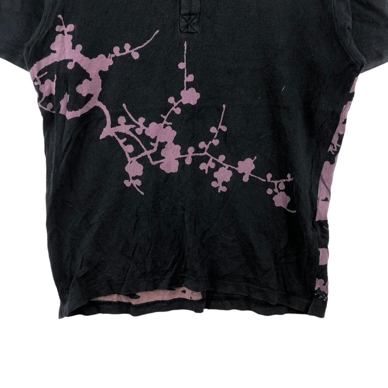 Japanese Brand CHIKIRIYA JAPAN SAKURA Art Painting Polo Tee Shirt Anime Size M / US 6-8 / IT 42-44 - 4 Thumbnail