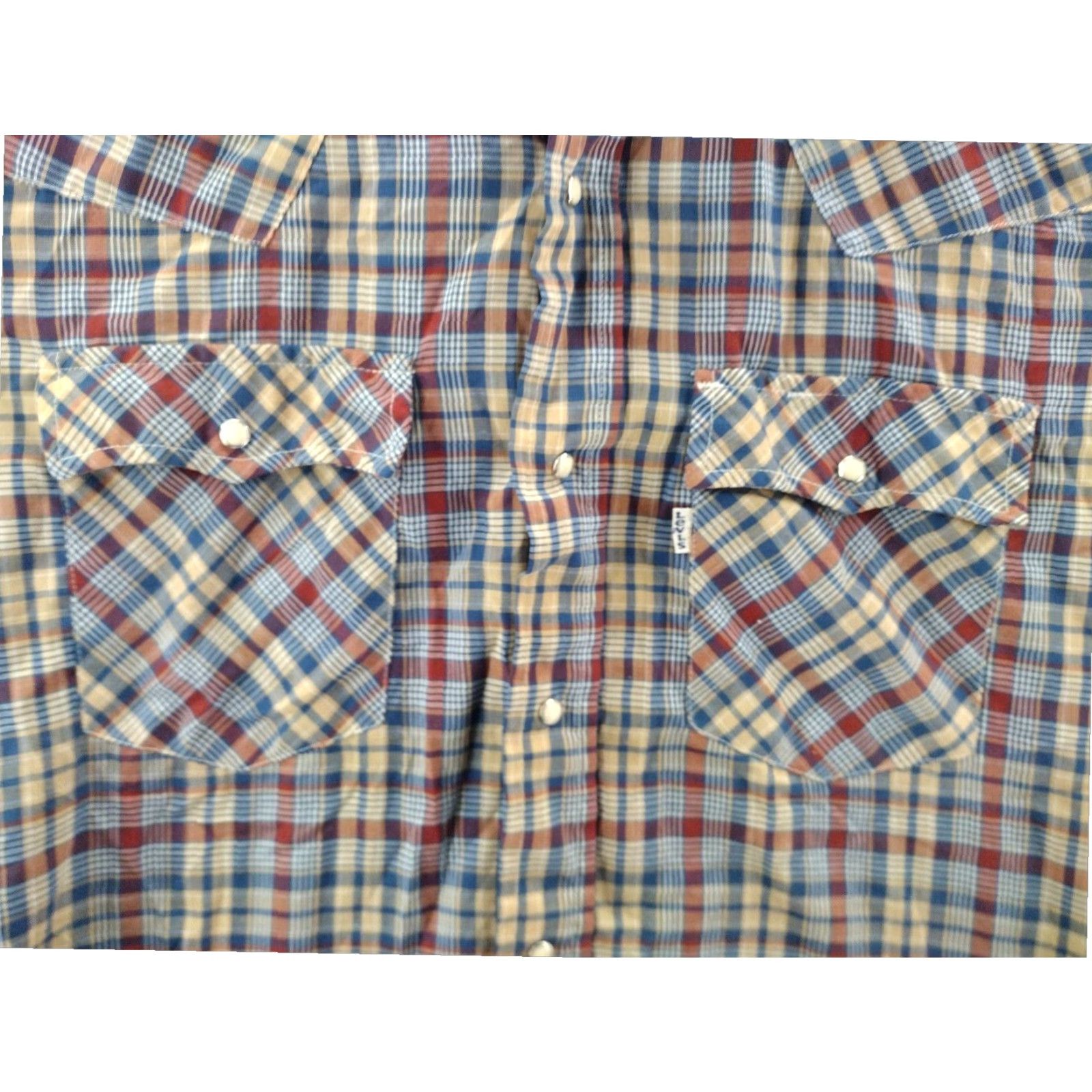 Levi's Vintage Levi Strauss Mens Medium Long Sleeve Plaid Cowboy Western Shirt Size US M / EU 48-50 / 2 - 3 Thumbnail