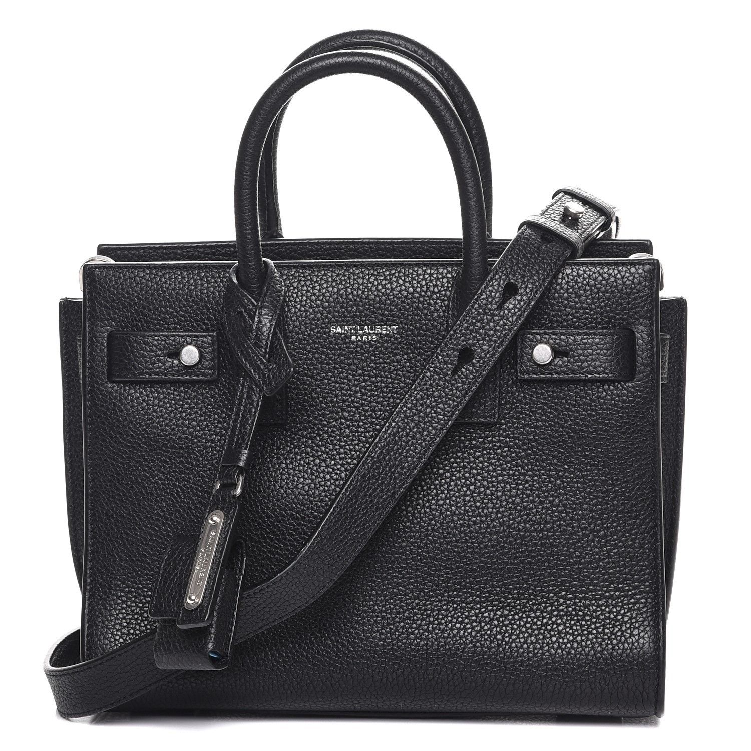 Saint Laurent Paris o1b1hav110824 Size: OS / Sac De Grained Leather Bag in Black Size ONE SIZE - 1 Thumbnail