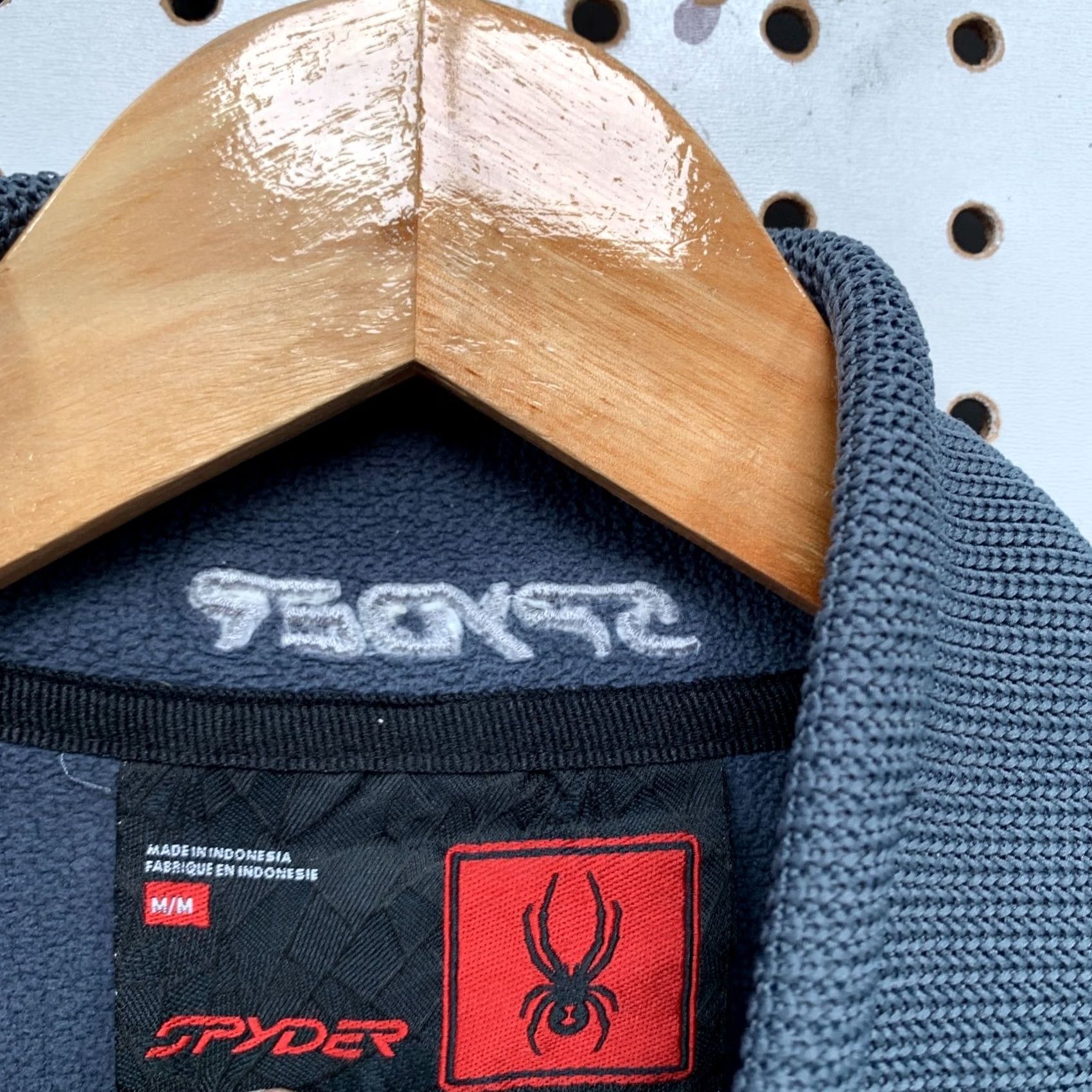 Spyder Spyder Jacket Mens Medium Gray Zip Waffle Knit Pocket 22x26.5 Size US M / EU 48-50 / 2 - 7 Thumbnail