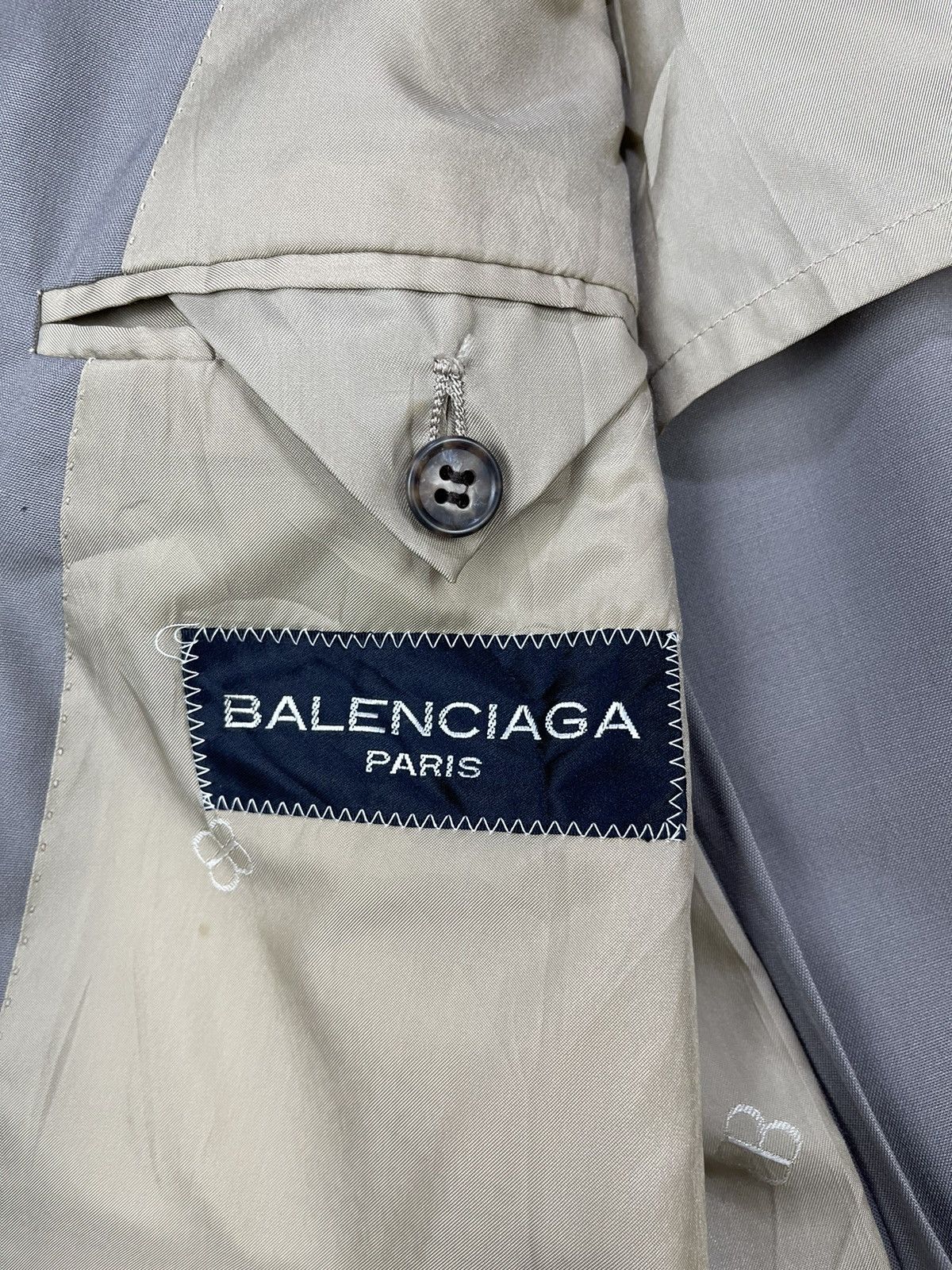 Balenciaga Balenciaga Single Breasted Double Slit Notch Lapel Blazer Size US S / EU 44-46 / 1 - 9 Thumbnail