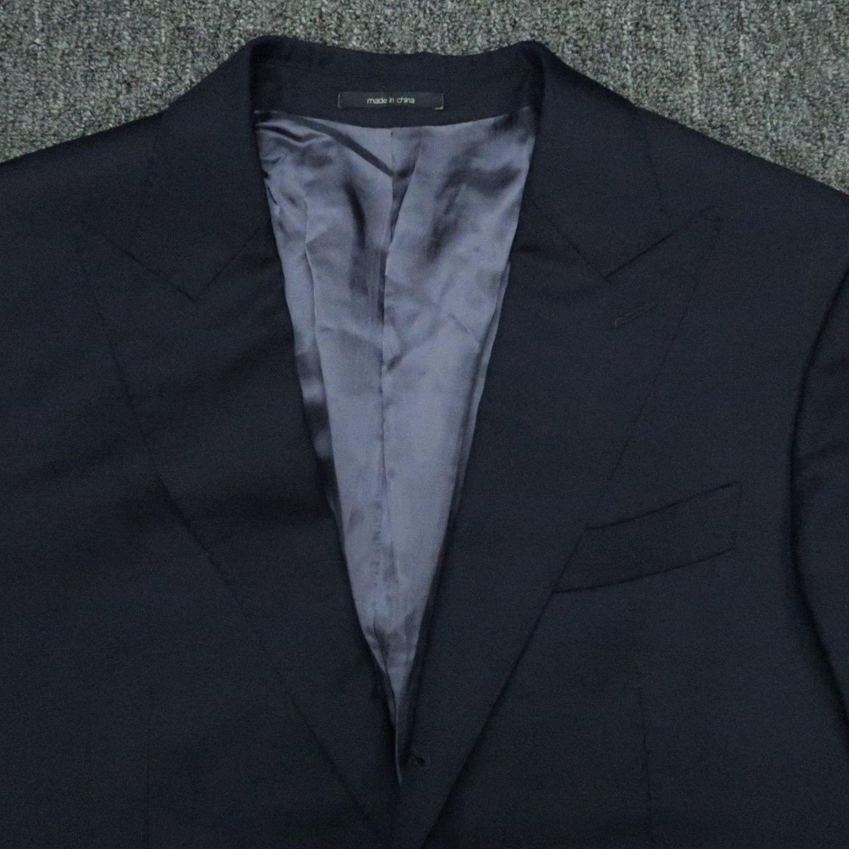 Suitsupply Suitsupply Suit Jacket Men's 38R Blue Wool Super 110s Regular Fit Notch Lapel Double-Vented Size 38R - 2 Thumbnail