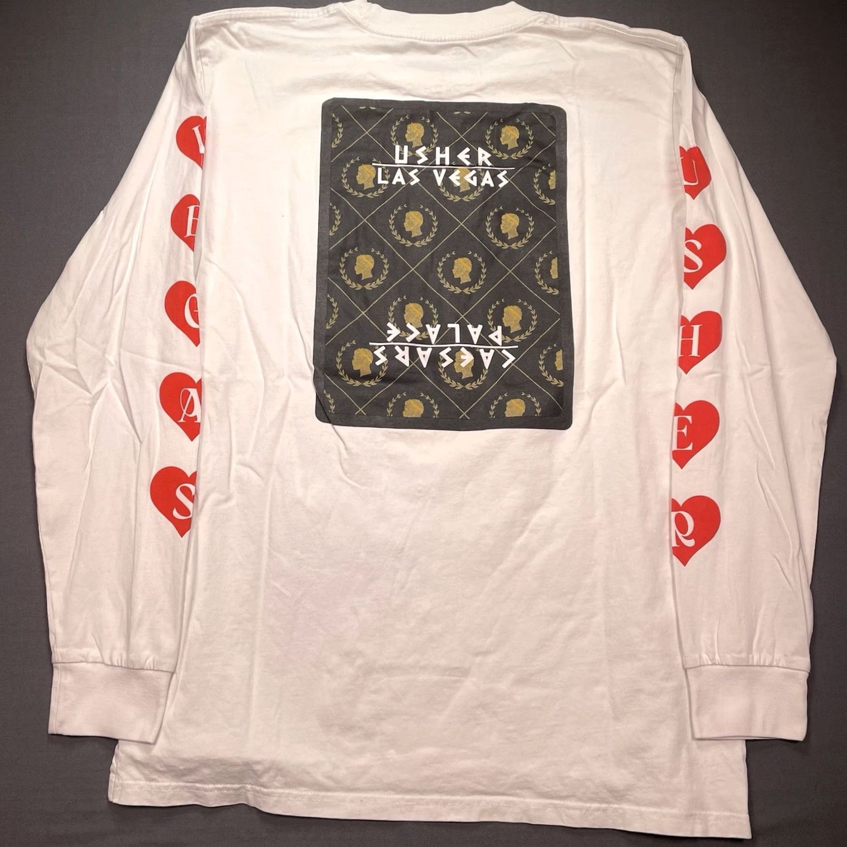 Palace Palace Usher Shirt Men XL Long Sleeve White Las Vegas Ceasars Palace Ushbucks T-Shirt Mens Long Sleeve XL White Usher Shirt Size US XL / EU 56 / 4 - 5 Thumbnail