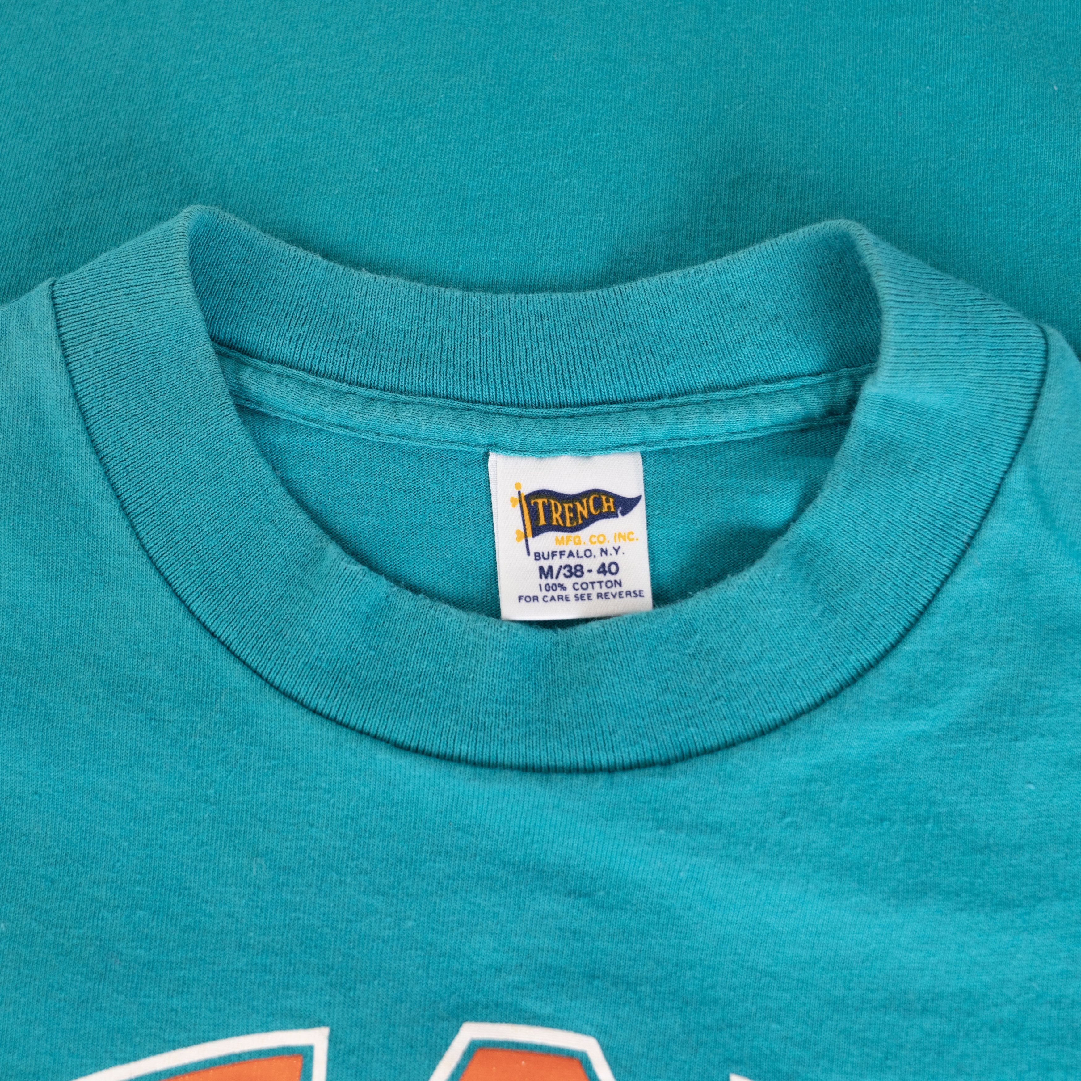 Vintage Vintage 1980's Miami Dolphins NFL Tee Shirt Size US M / EU 48-50 / 2 - 3 Thumbnail
