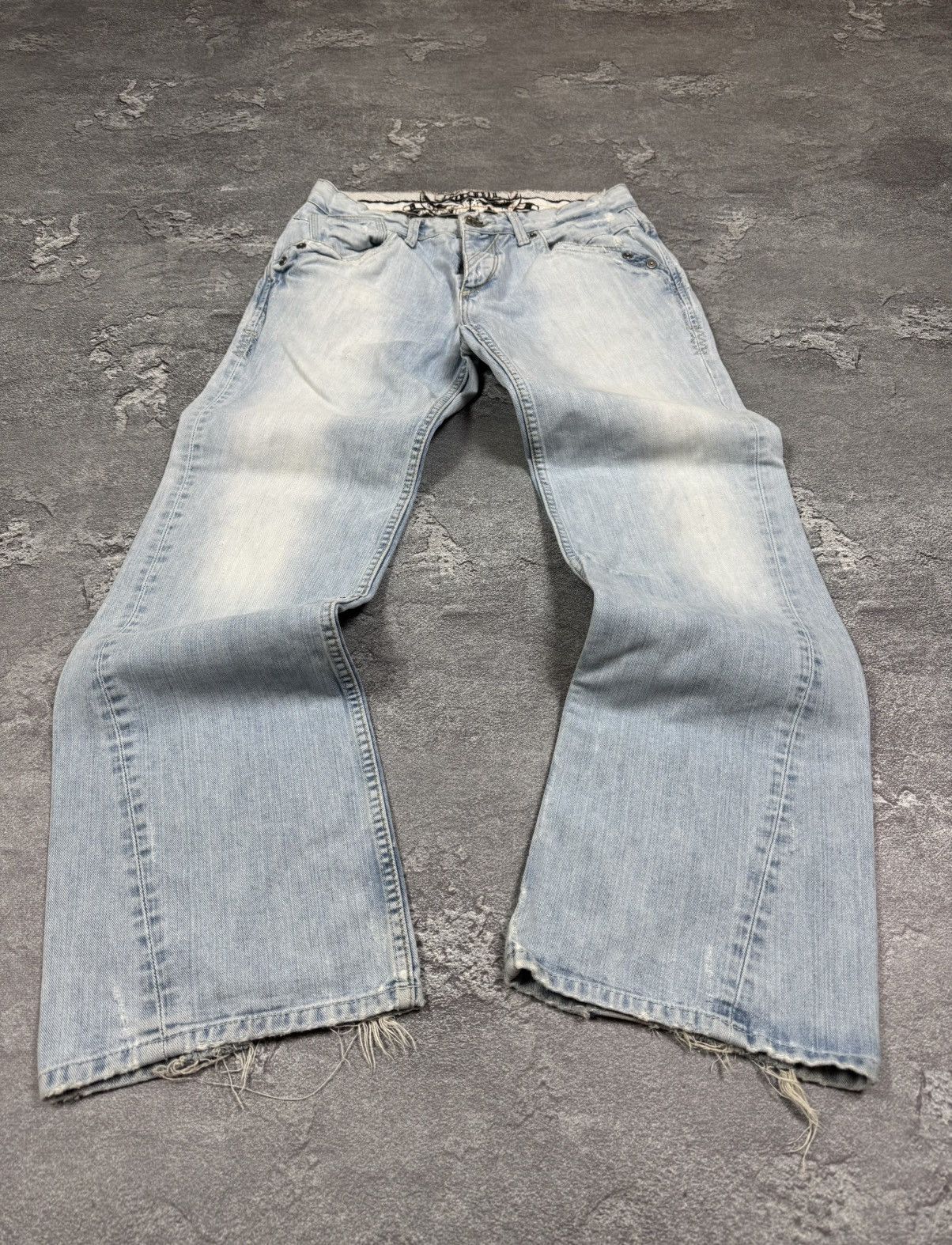 If Six Was Nine Y2K 2000s Flared Bootcut Loose Straight Washed Jeans Size 32 Size US 32 / EU 48 - 1 Thumbnail