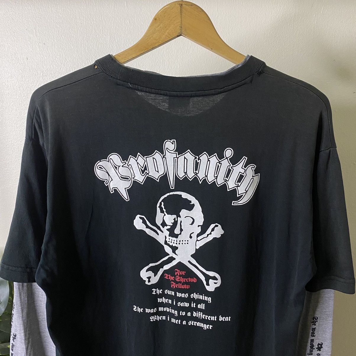 If Six Was Nine × Japanese Brand × Seditionaries Profanity Skulls Seditionaries Poem Double Sleeve Punk LS T Size US M / EU 48-50 / 2 - 2 Thumbnail
