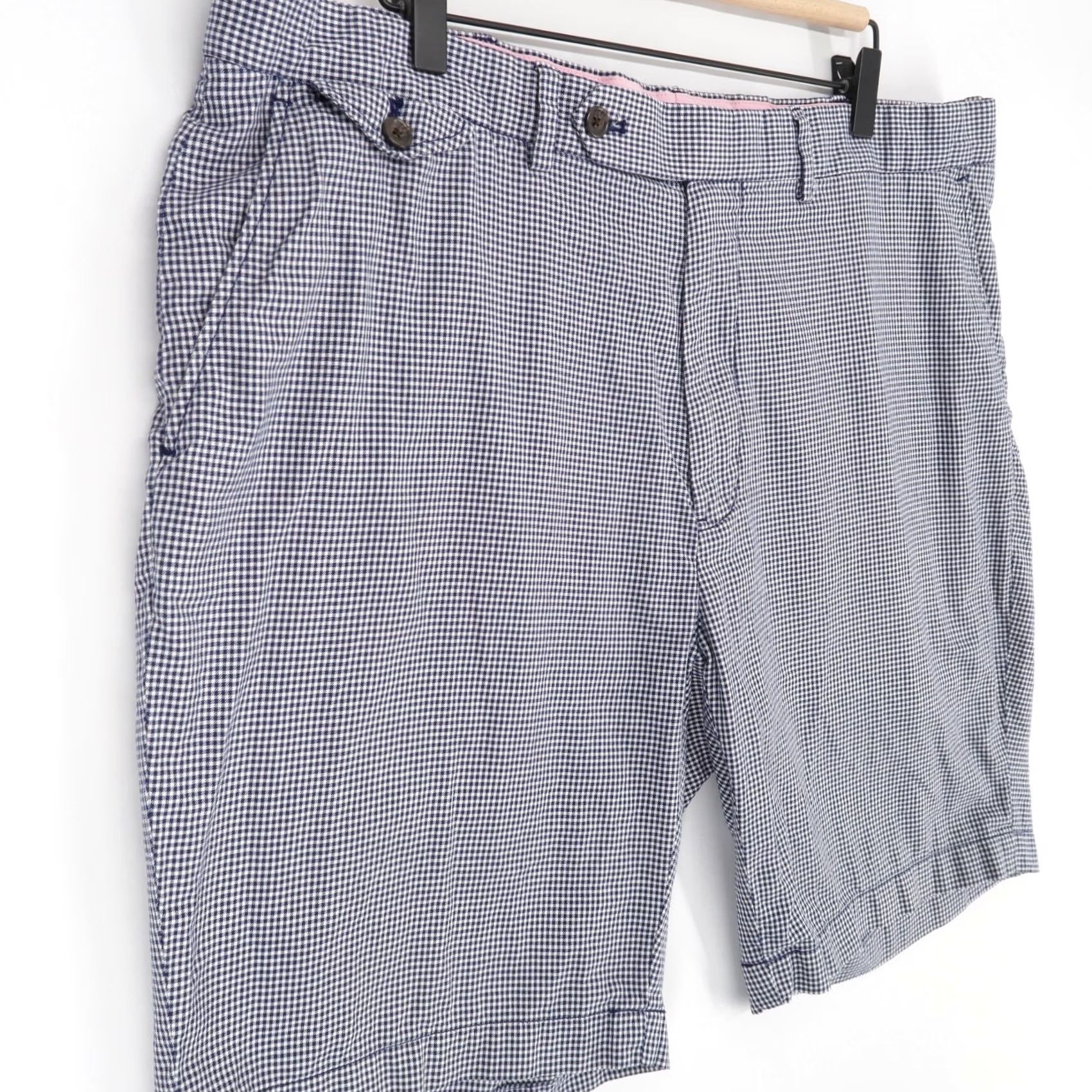 Polo Ralph Lauren Polo Golf Ralph Lauren Shorts Mens 40 Blue Check Flat Front Cotton Size US L / EU 52-54 / 3 - 2 Thumbnail