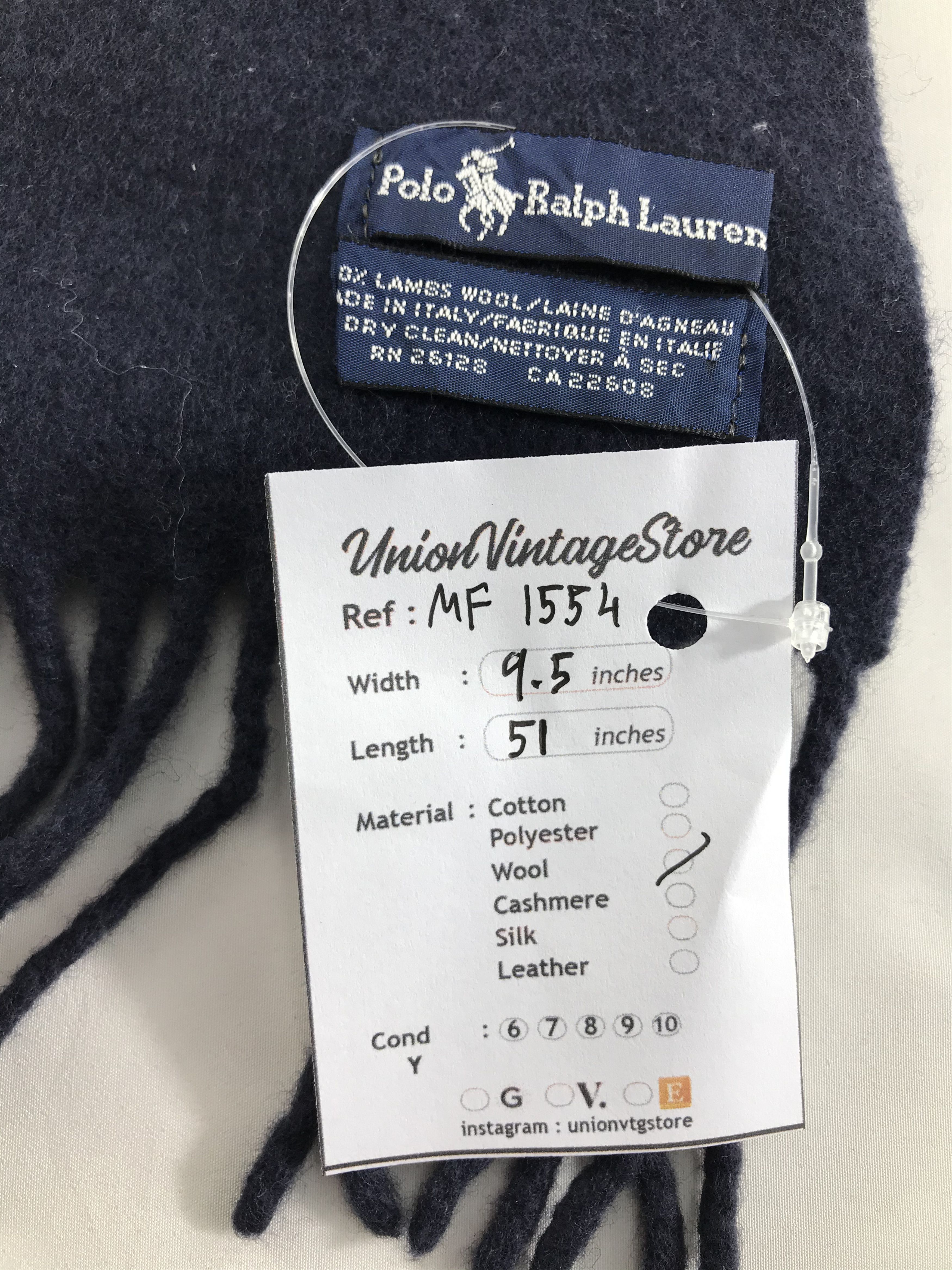 Polo Ralph Lauren Vintage Polo Ralph Lauren Scarf/Muffler/Neckwear MF1554 Size ONE SIZE - 5 Thumbnail