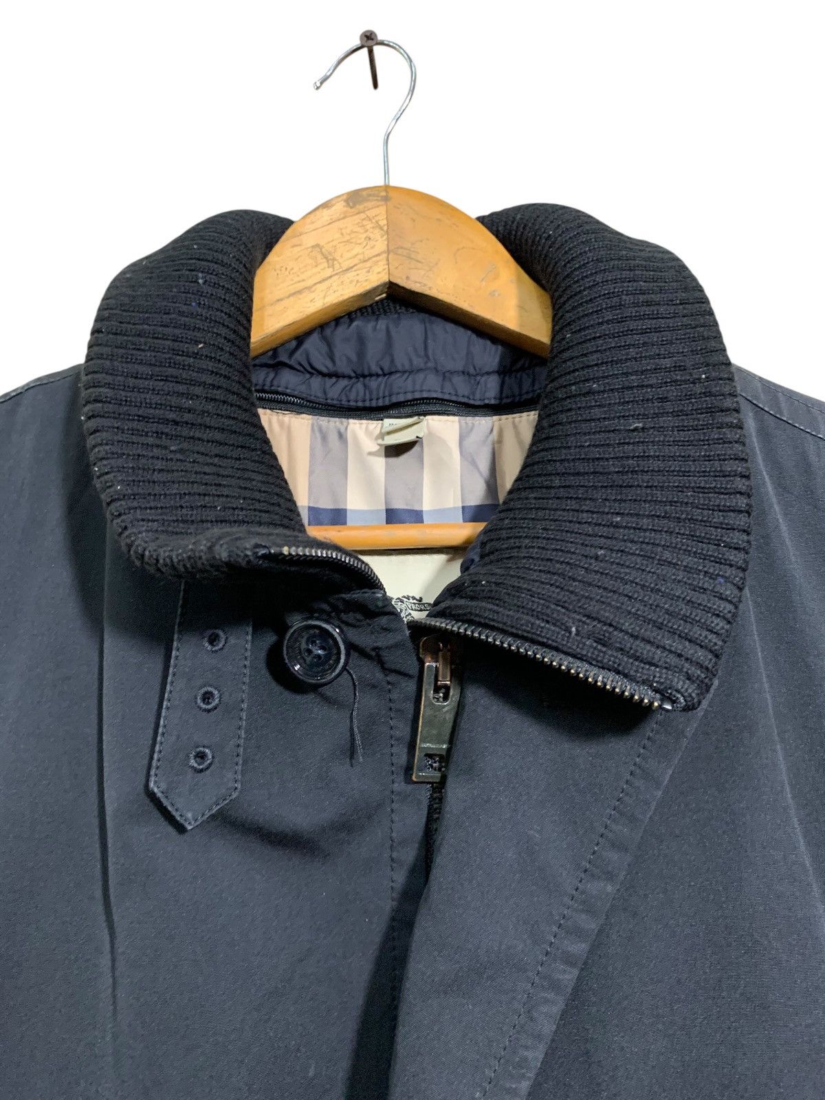 Burberry 🔥BURBERRY NOVACHECK BLACK PARKA JACKETS Size US L / EU 52-54 / 3 - 4 Thumbnail
