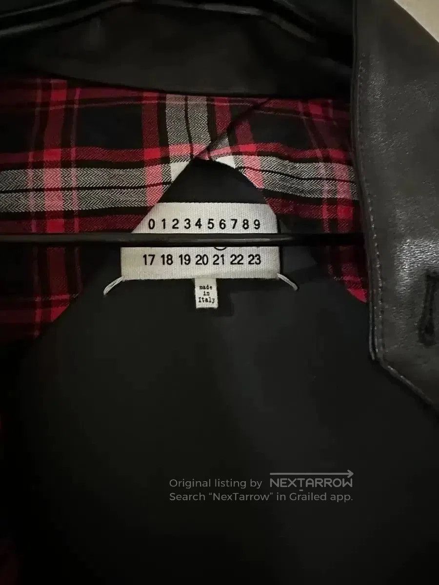 Maison Margiela Maison Margiela Red Plaid Leather Jacket. Size US M / EU 48-50 / 2 - 4 Thumbnail